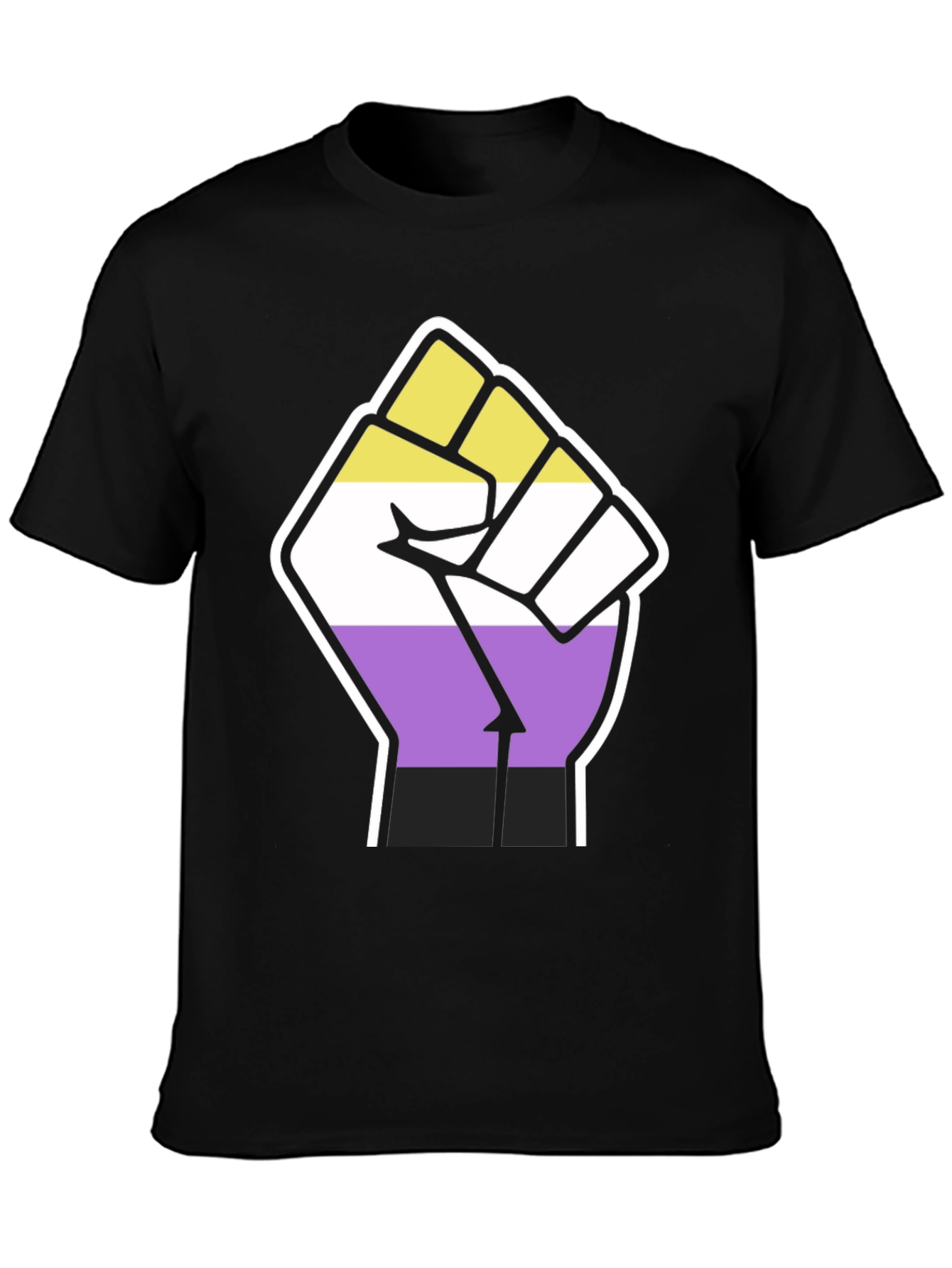 Nonbinary Pride Fist Graphic T-Shirt