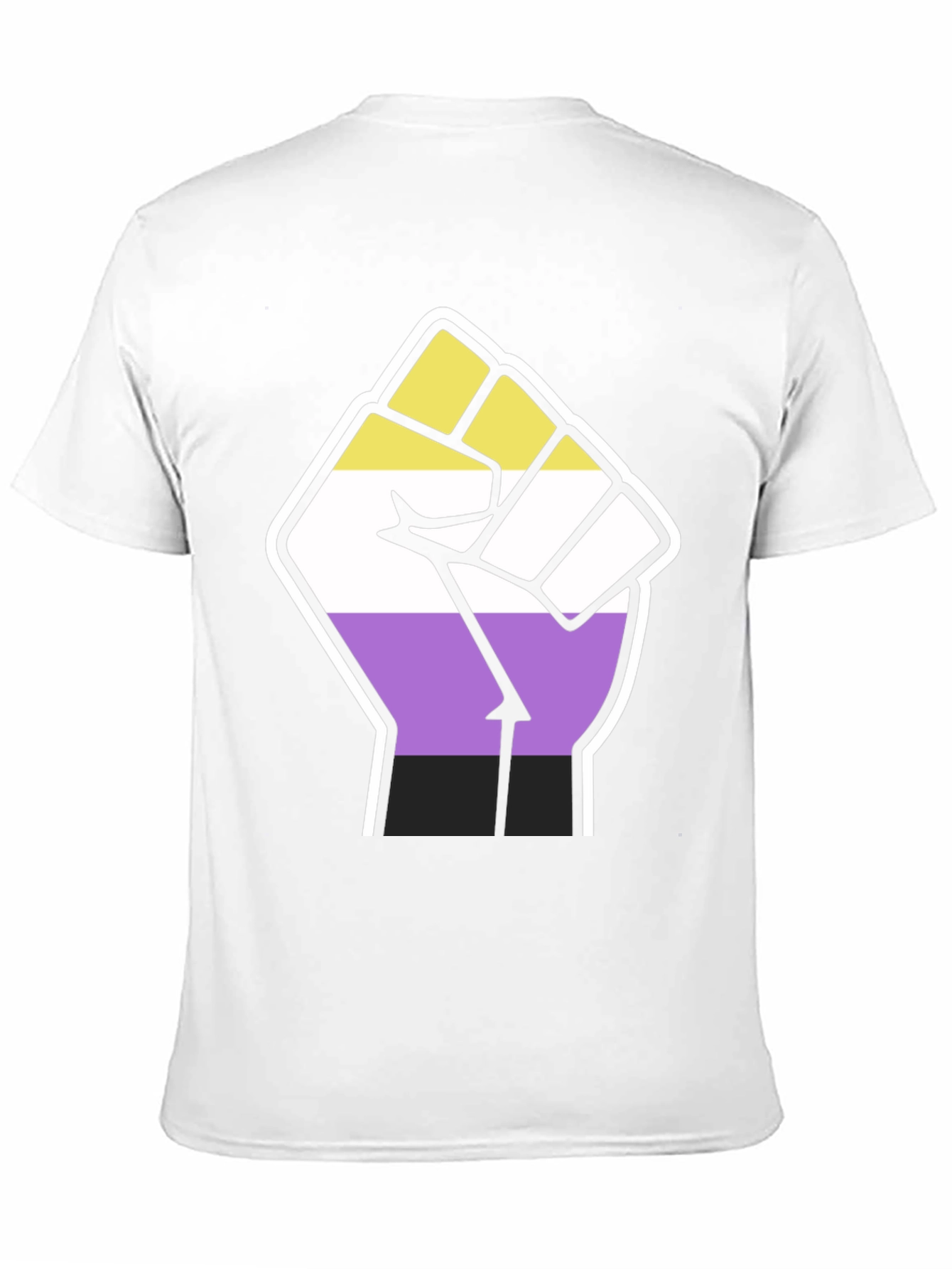Nonbinary Pride Fist Graphic T-Shirt