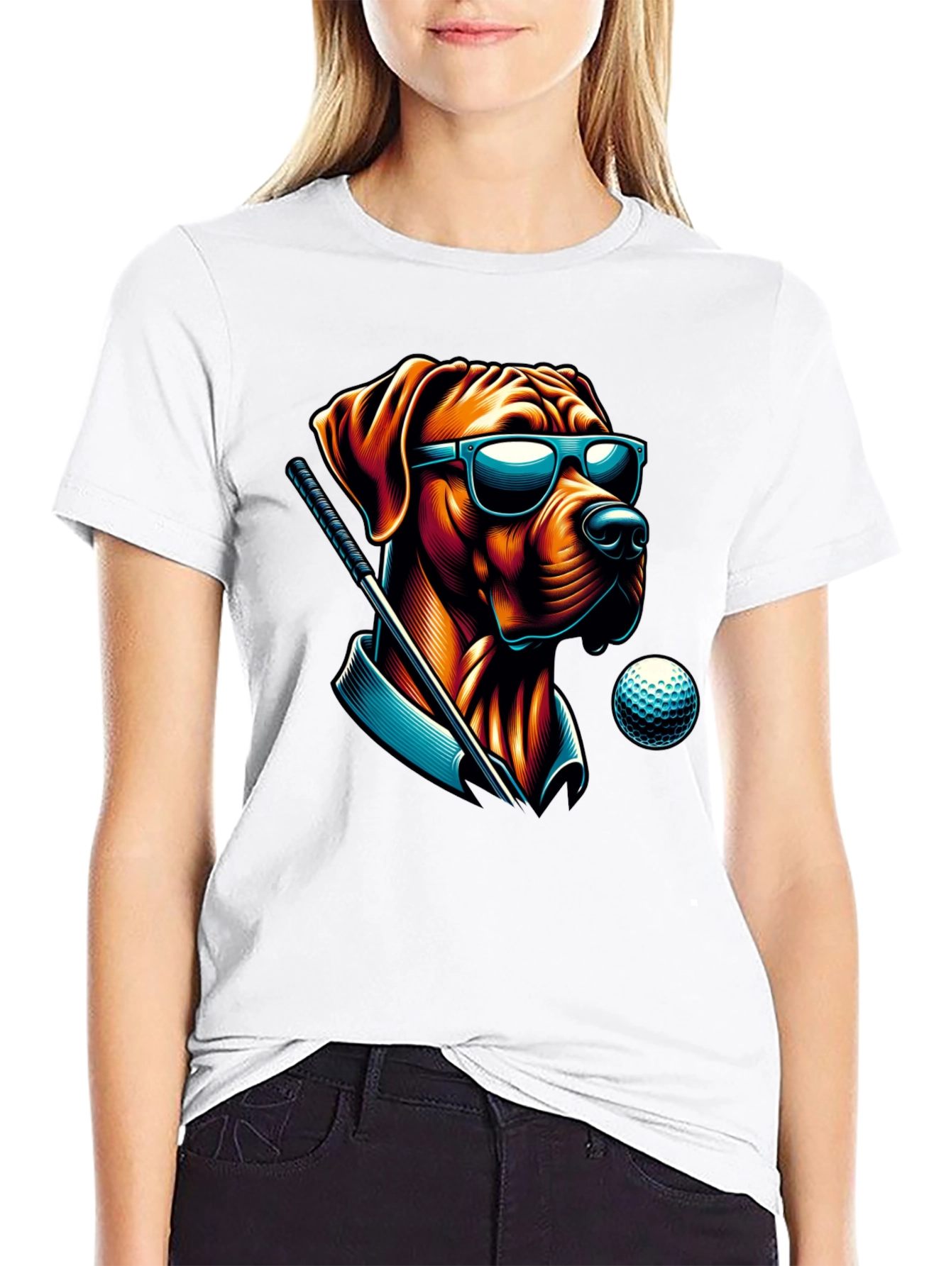 Golf Dog Tee: Cool Canine Golfer T-Shirt
