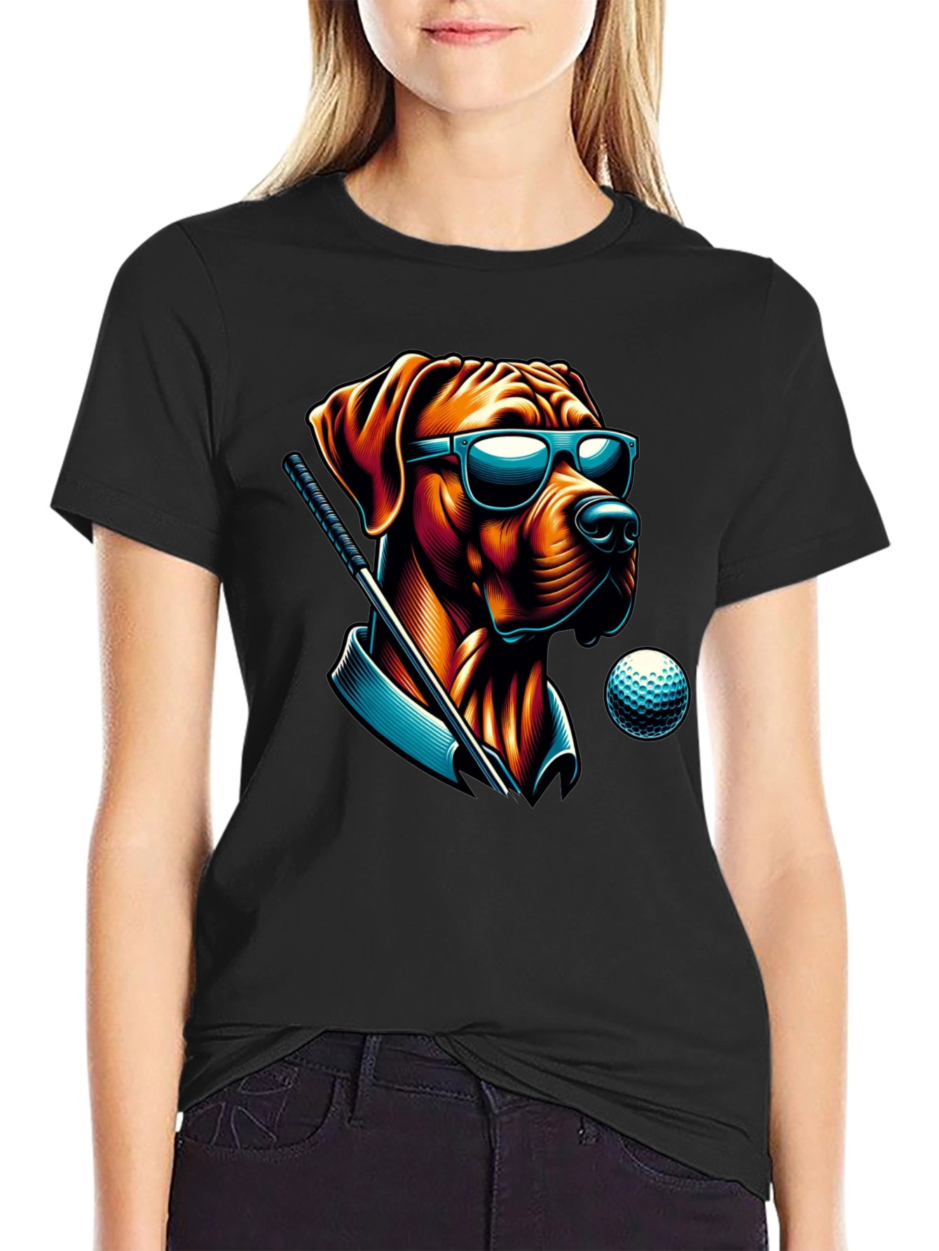 Golf Dog Tee: Cool Canine Golfer T-Shirt