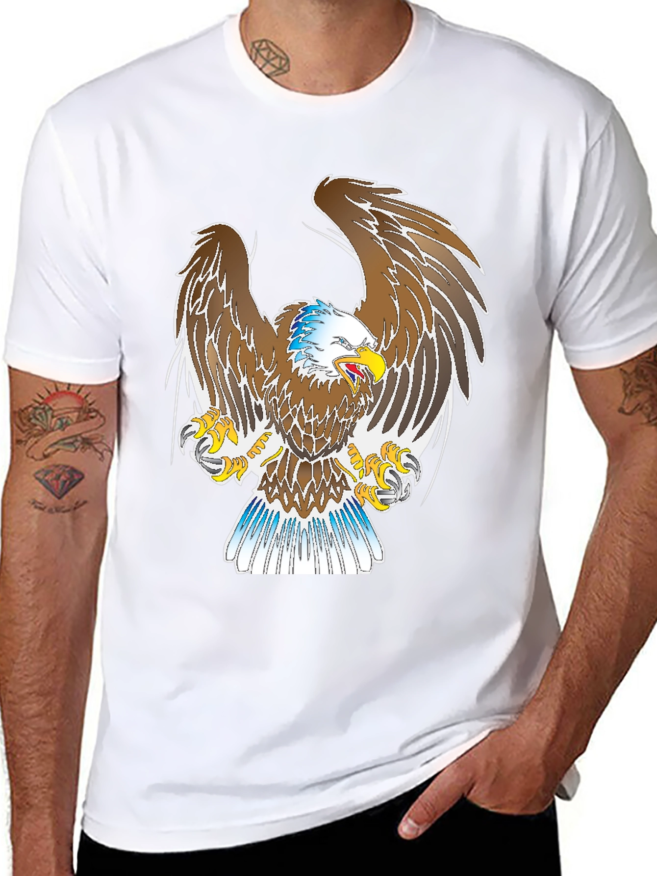 Bold Eagle Graphic Black T-Shirt