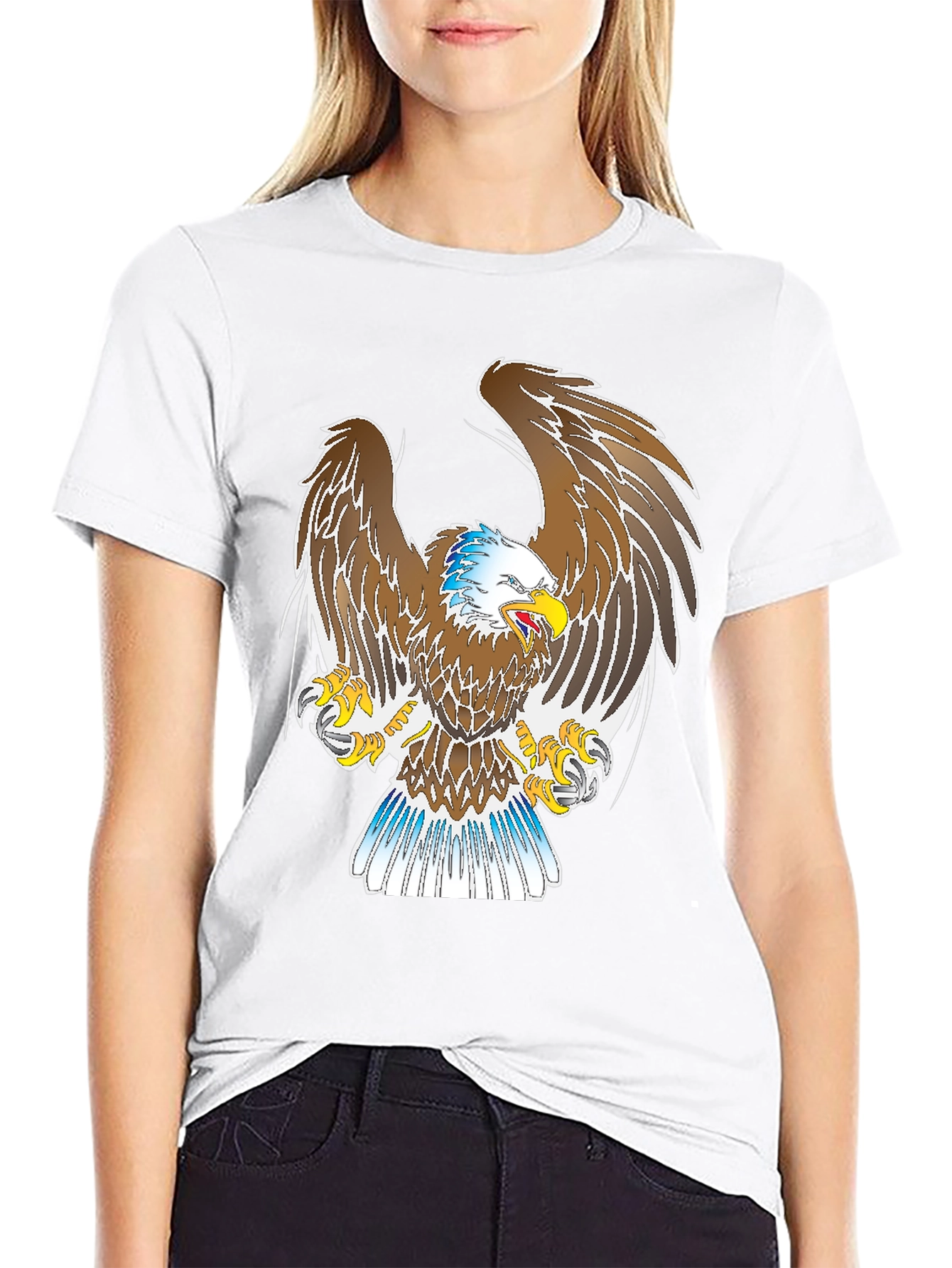 Bold Eagle Graphic Black T-Shirt