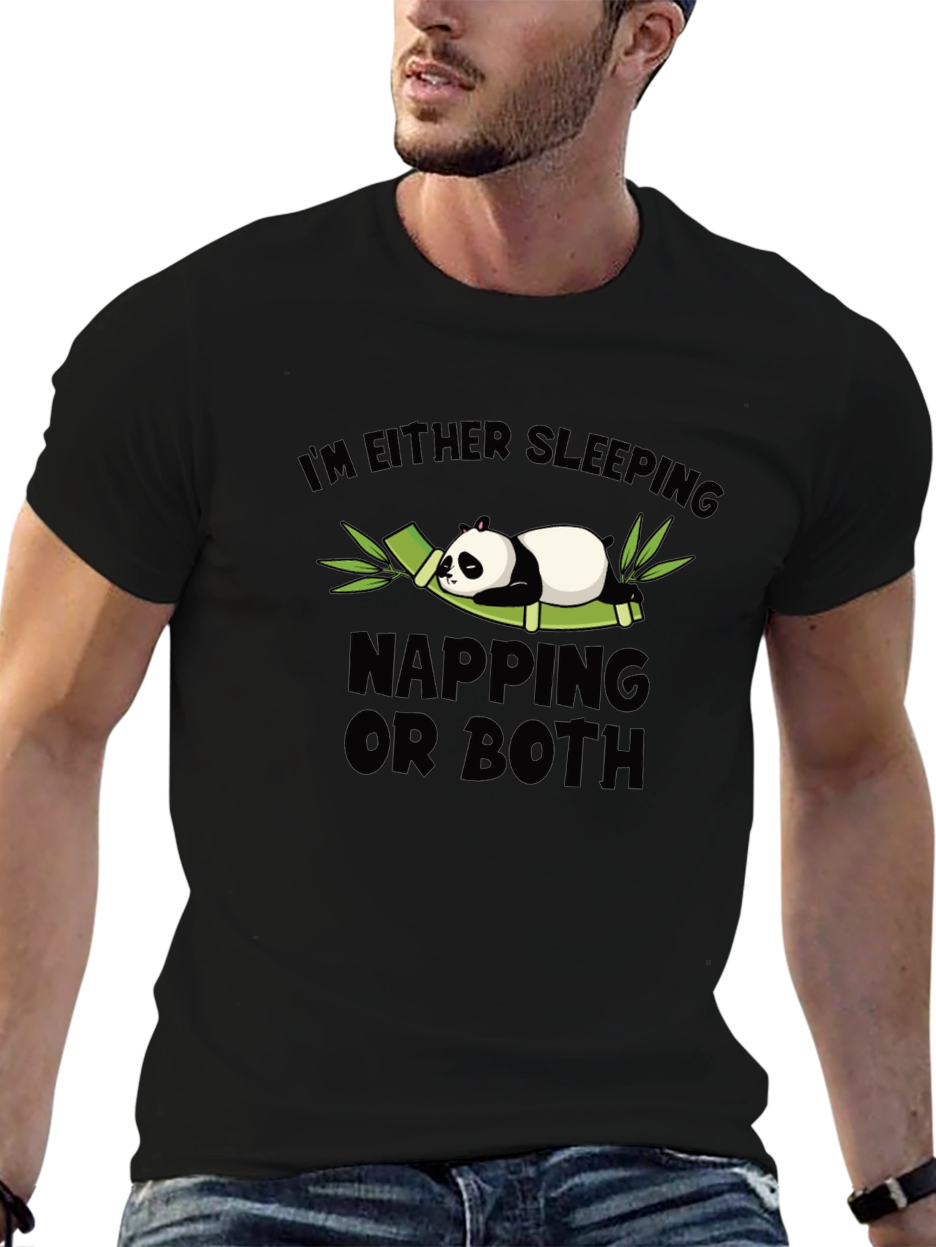 Sleeping Panda Graphic T-Shirt