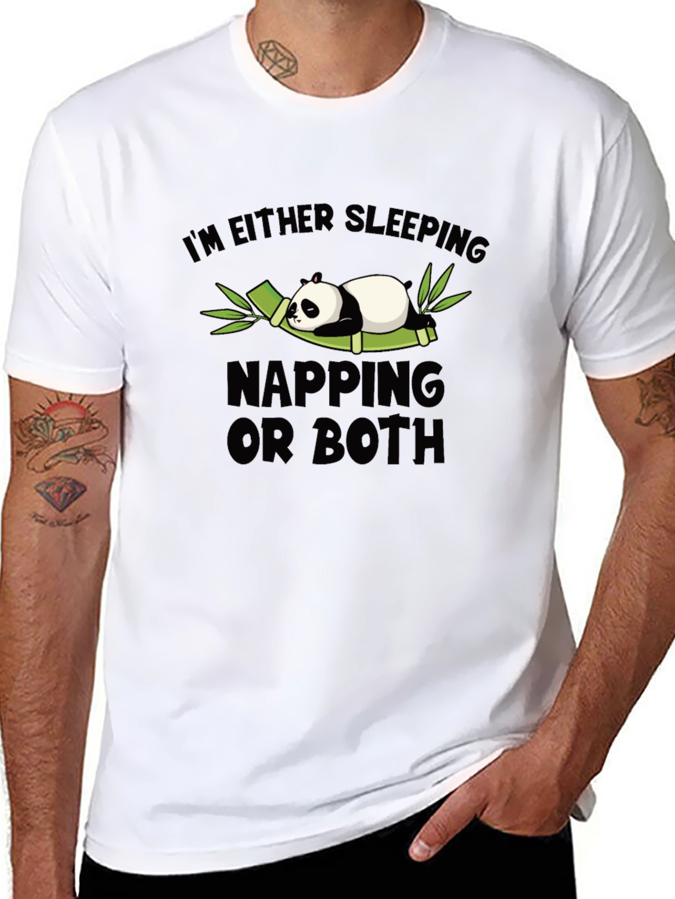 Sleeping Panda Graphic T-Shirt