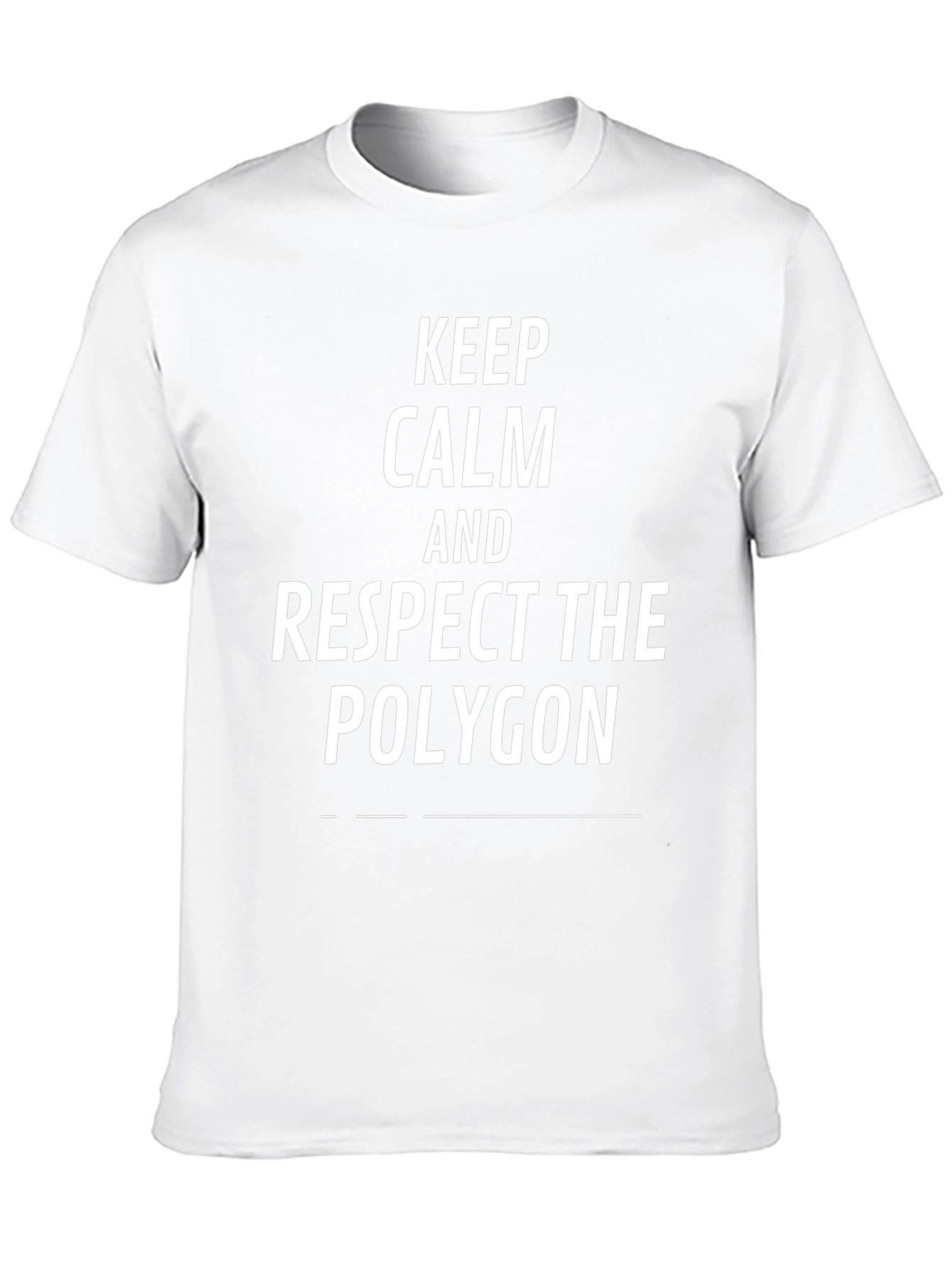 Keep Calm Respect the Polygon Black T-Shirt