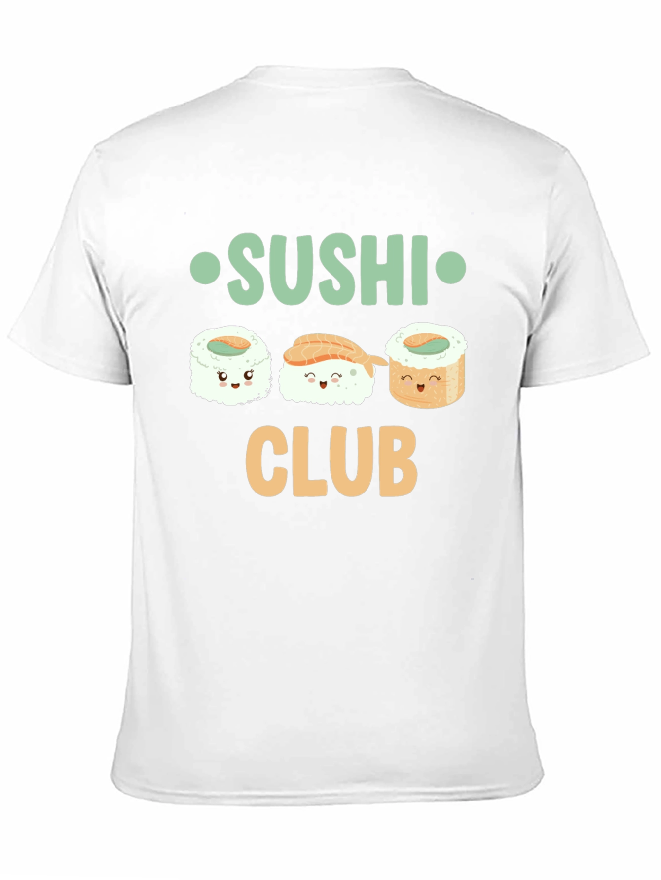Sushi Club T-Shirt - Cute Cartoon Sushi Graphic Tee