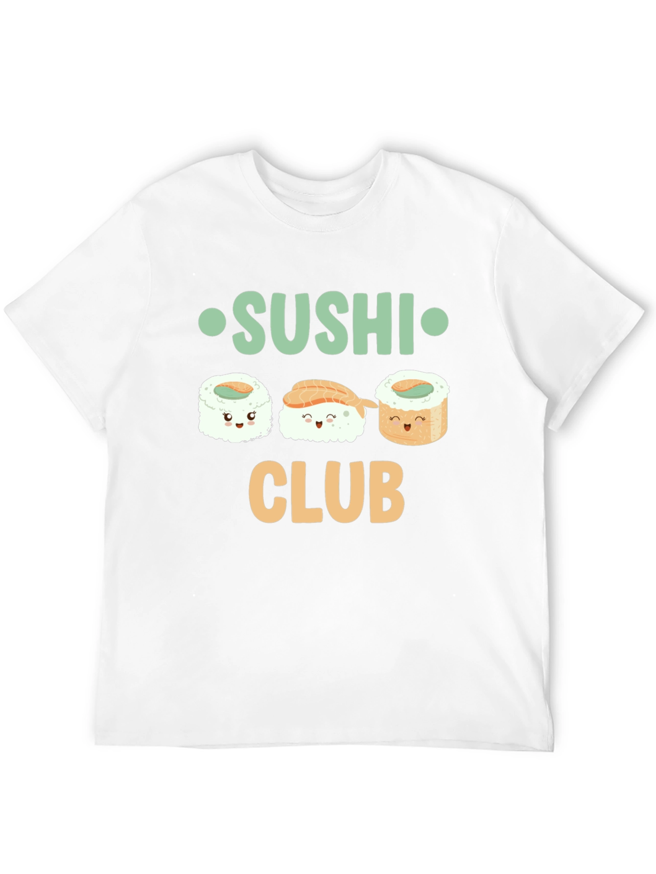 Sushi Club T-Shirt - Cute Cartoon Sushi Graphic Tee