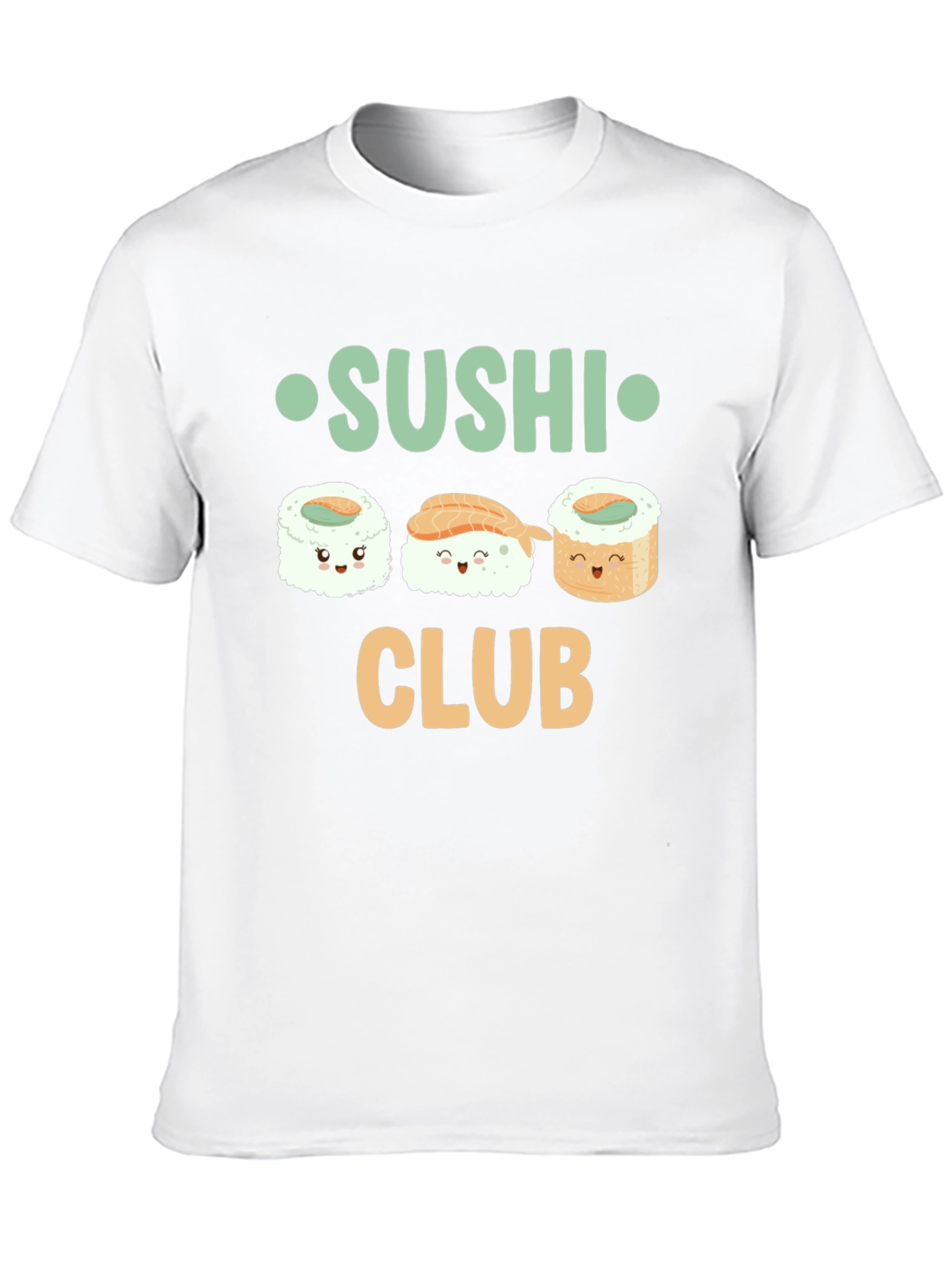 Sushi Club T-Shirt - Cute Cartoon Sushi Graphic Tee