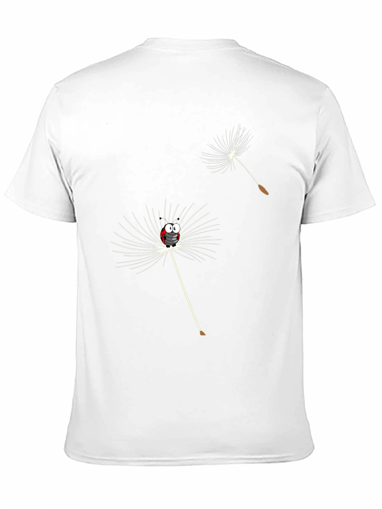 Dandelion Cartoon Graphic Black T-Shirt