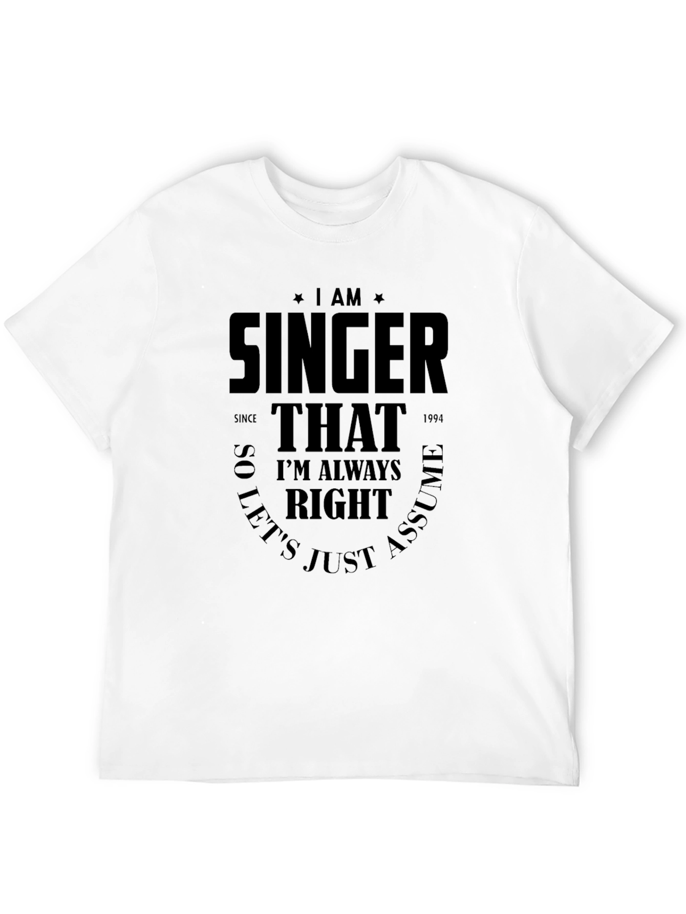 Singer Always Right Graphic Tee - Black T-Shirt