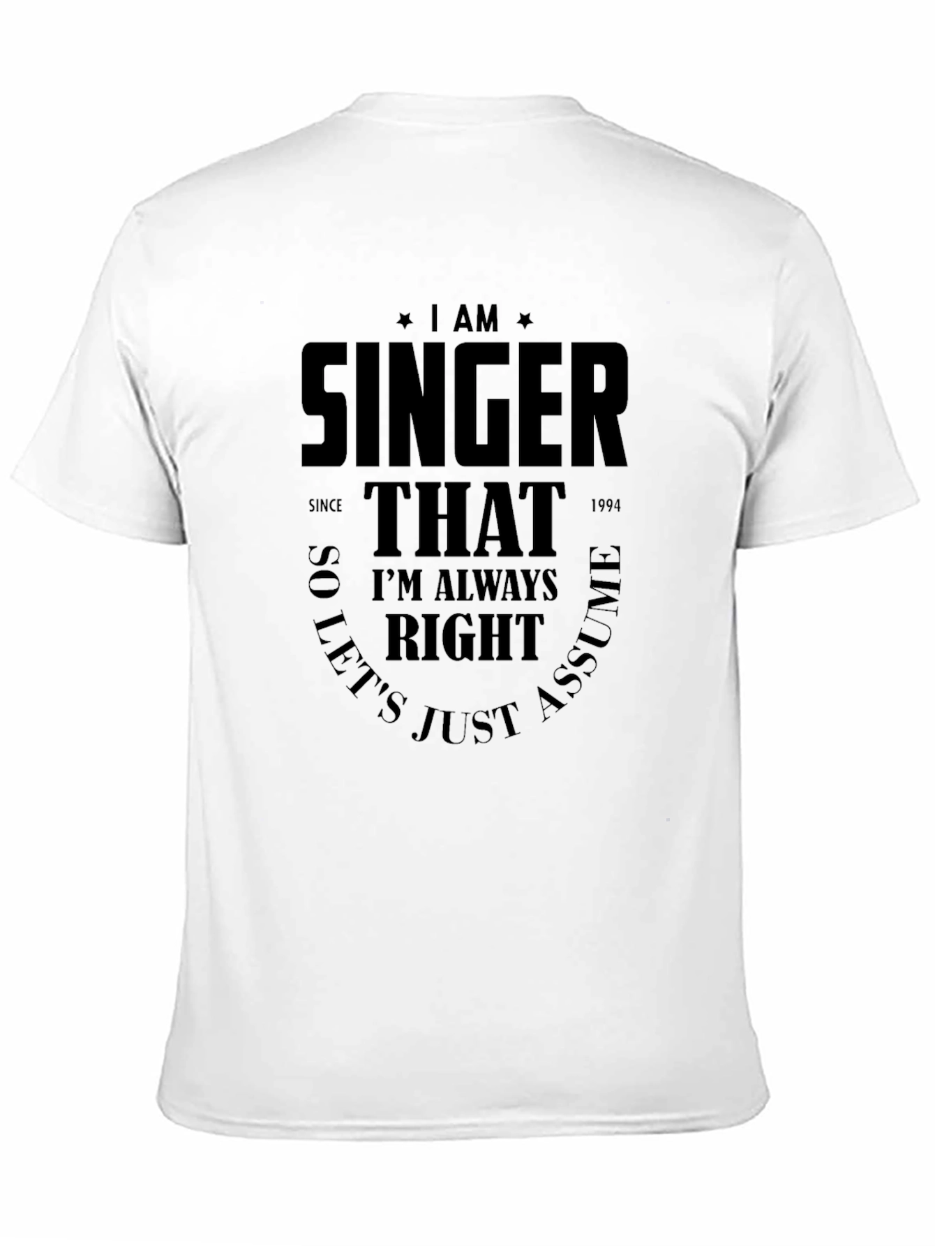 Singer Always Right Graphic Tee - Black T-Shirt