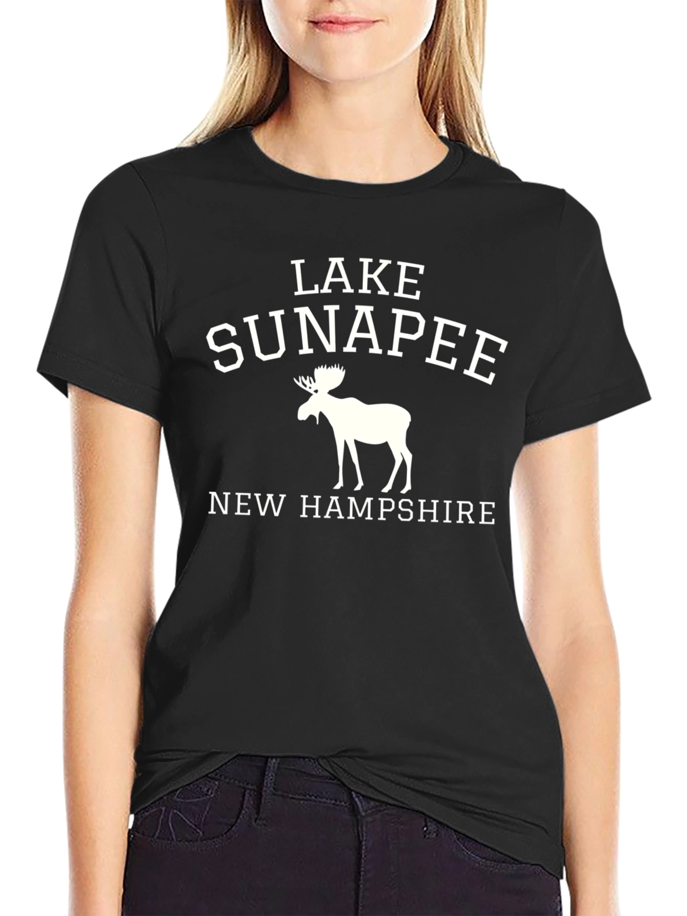 Lake Sunapee New Hampshire Moose T-Shirt