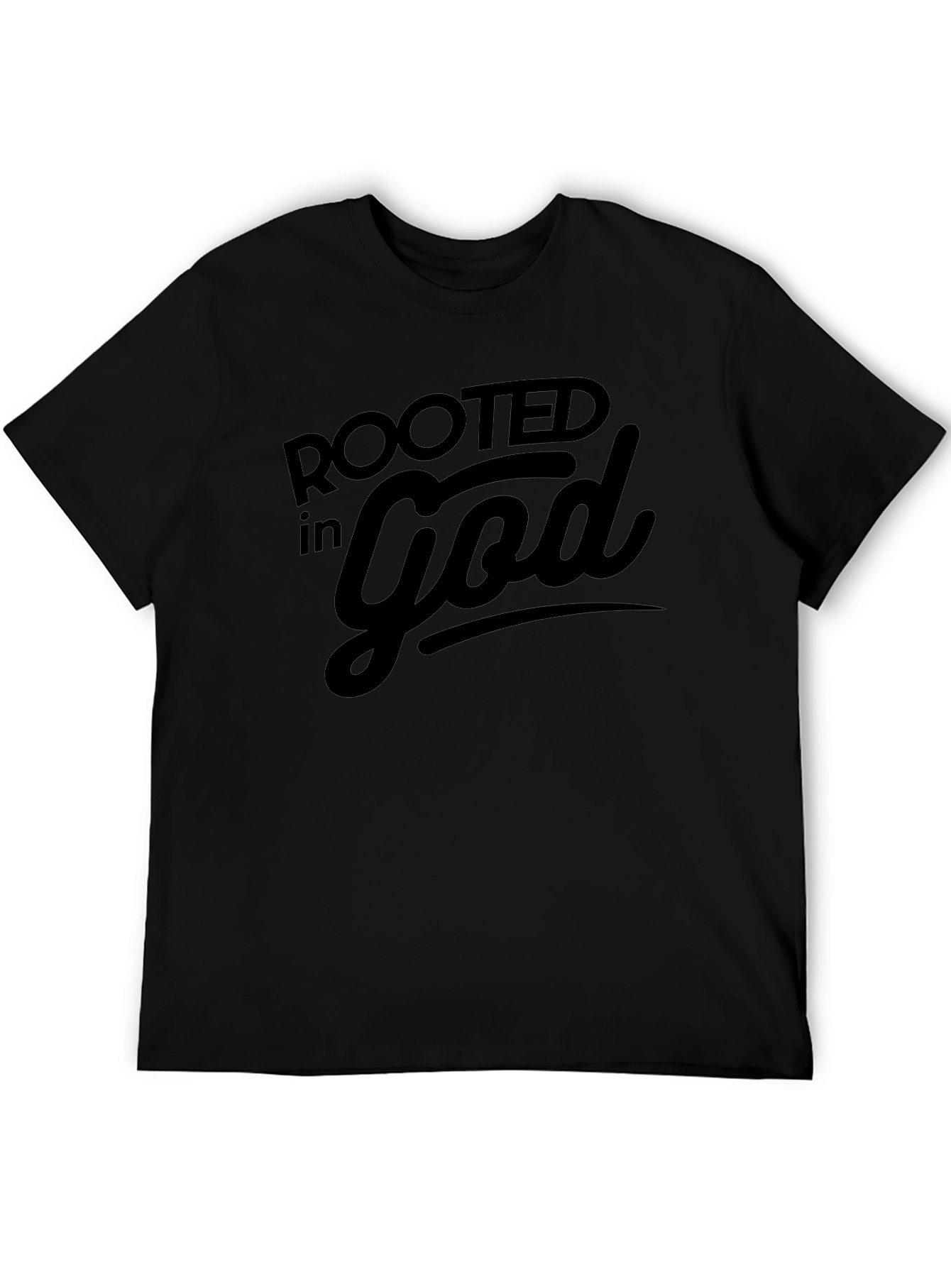 Rooted in God Black Graphic Tee