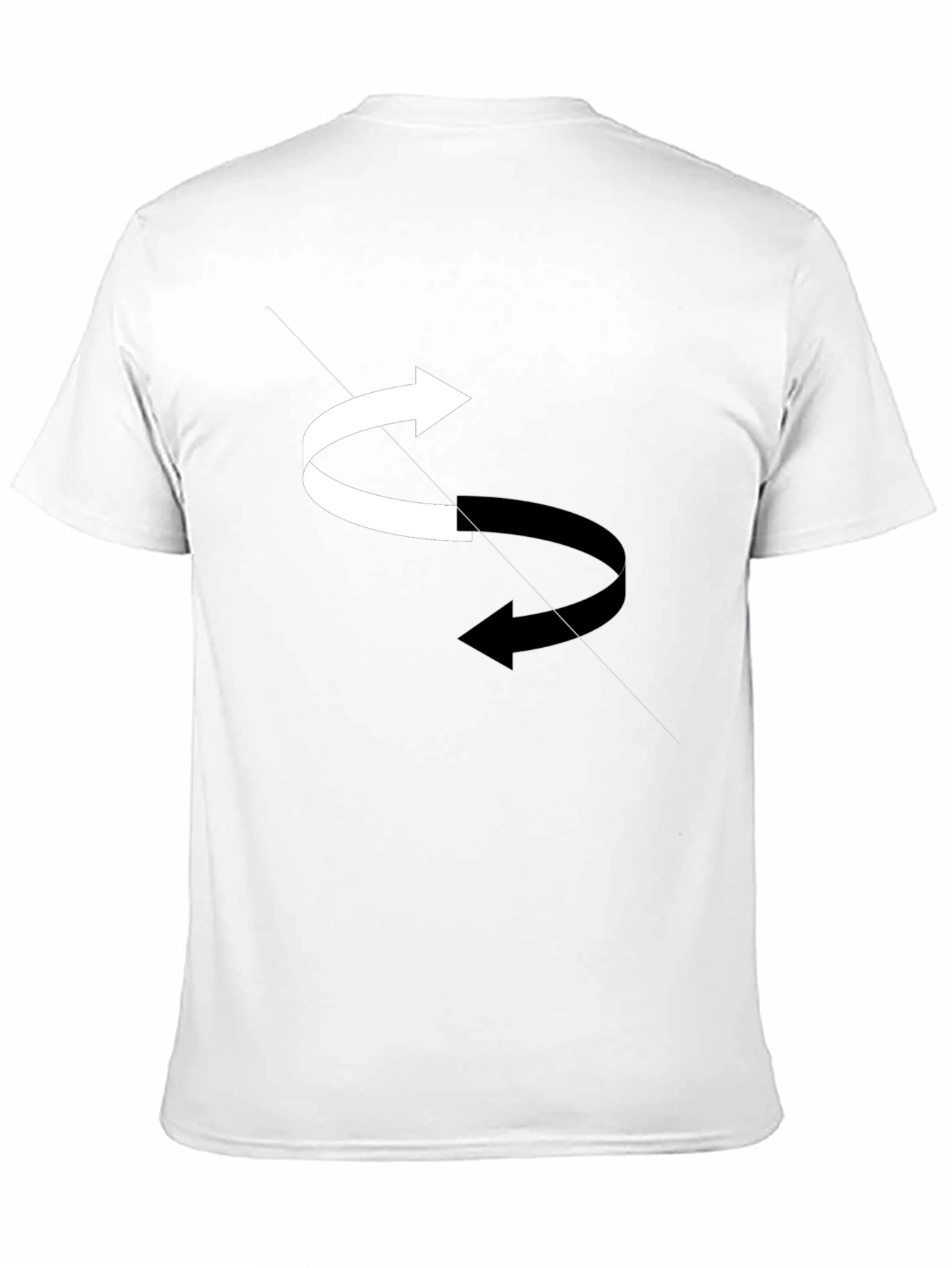 Rotating Arrows Graphic Tee - Black