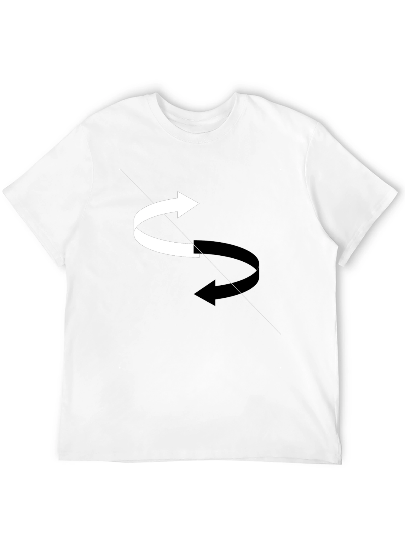 Rotating Arrows Graphic Tee - Black