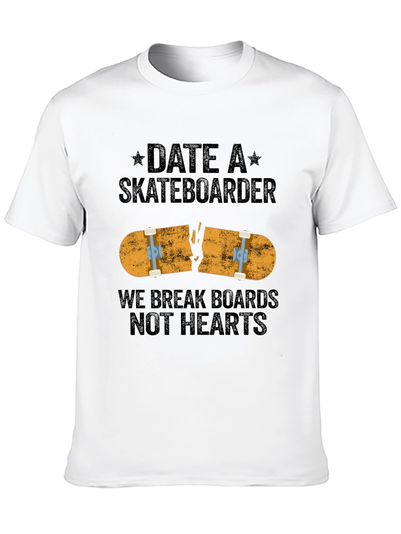 Date A Skateboarder Funny Graphic Tee