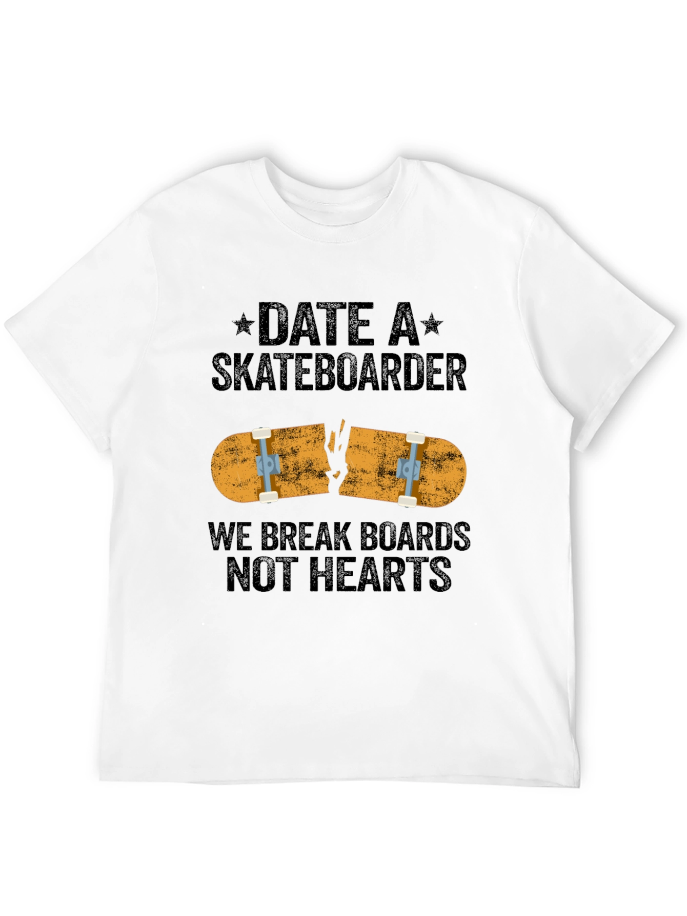 Date A Skateboarder Funny Graphic Tee