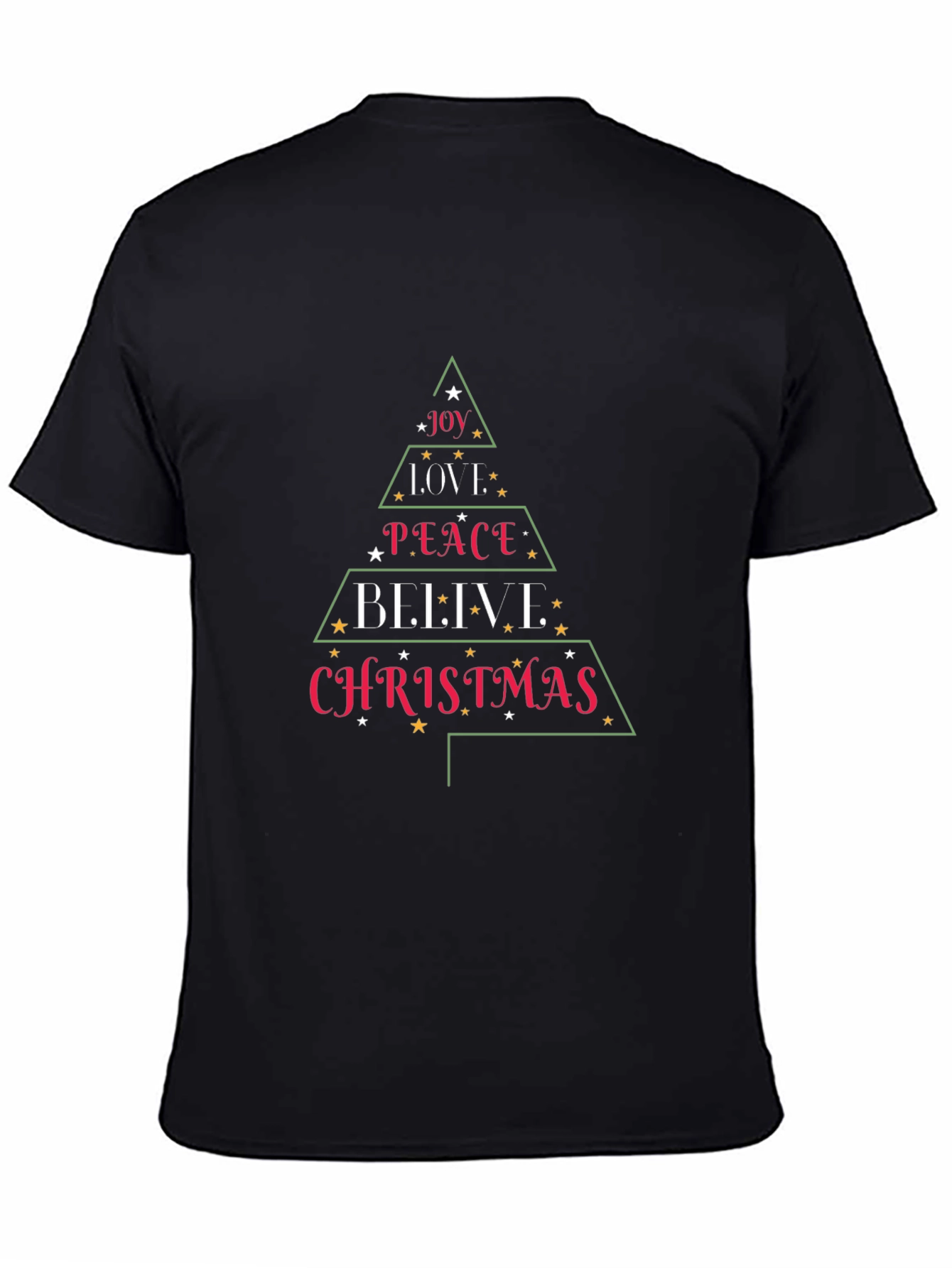 Christmas Tree T-Shirt Holiday Joy Peace Love