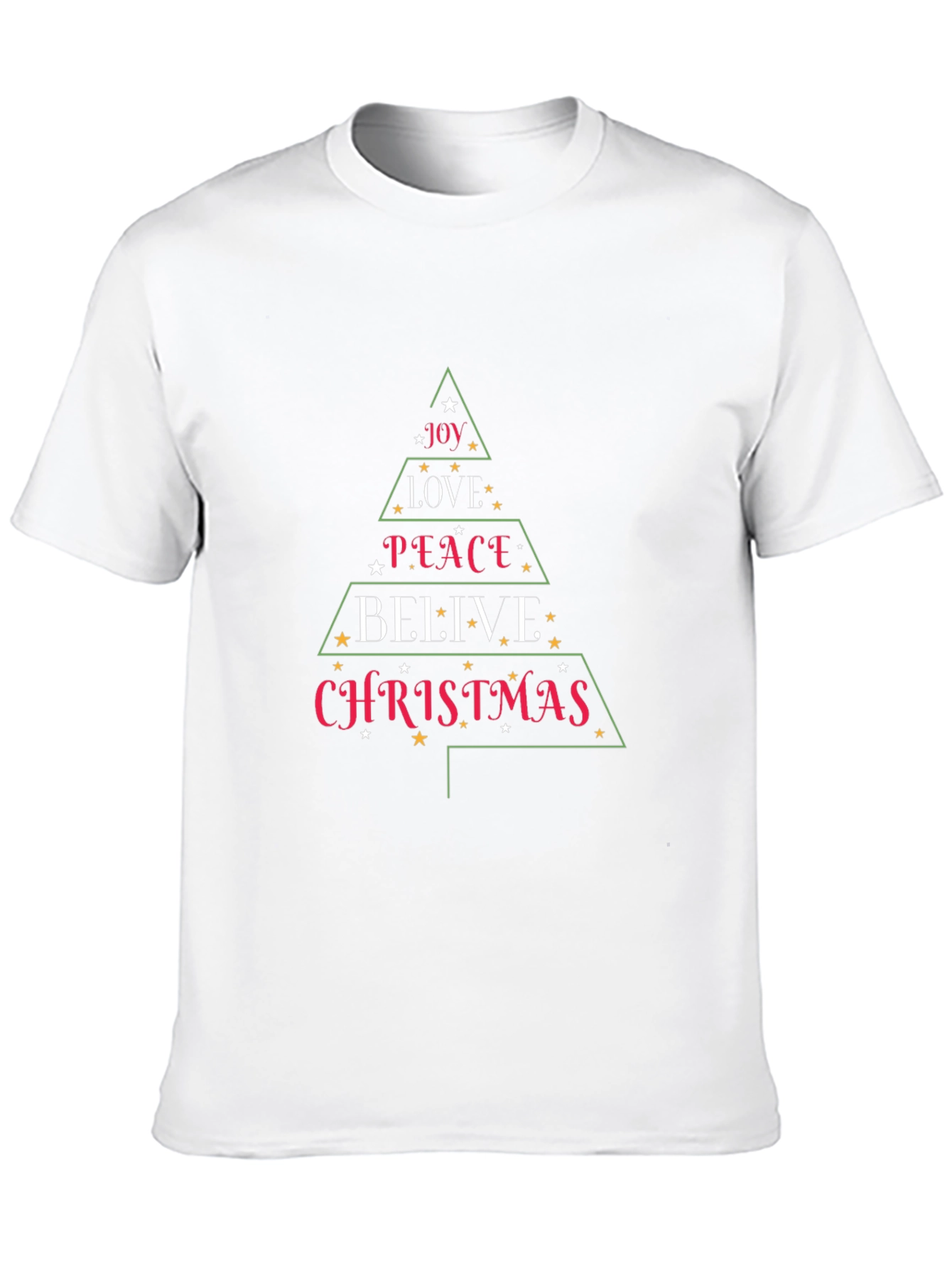 Christmas Tree T-Shirt Holiday Joy Peace Love