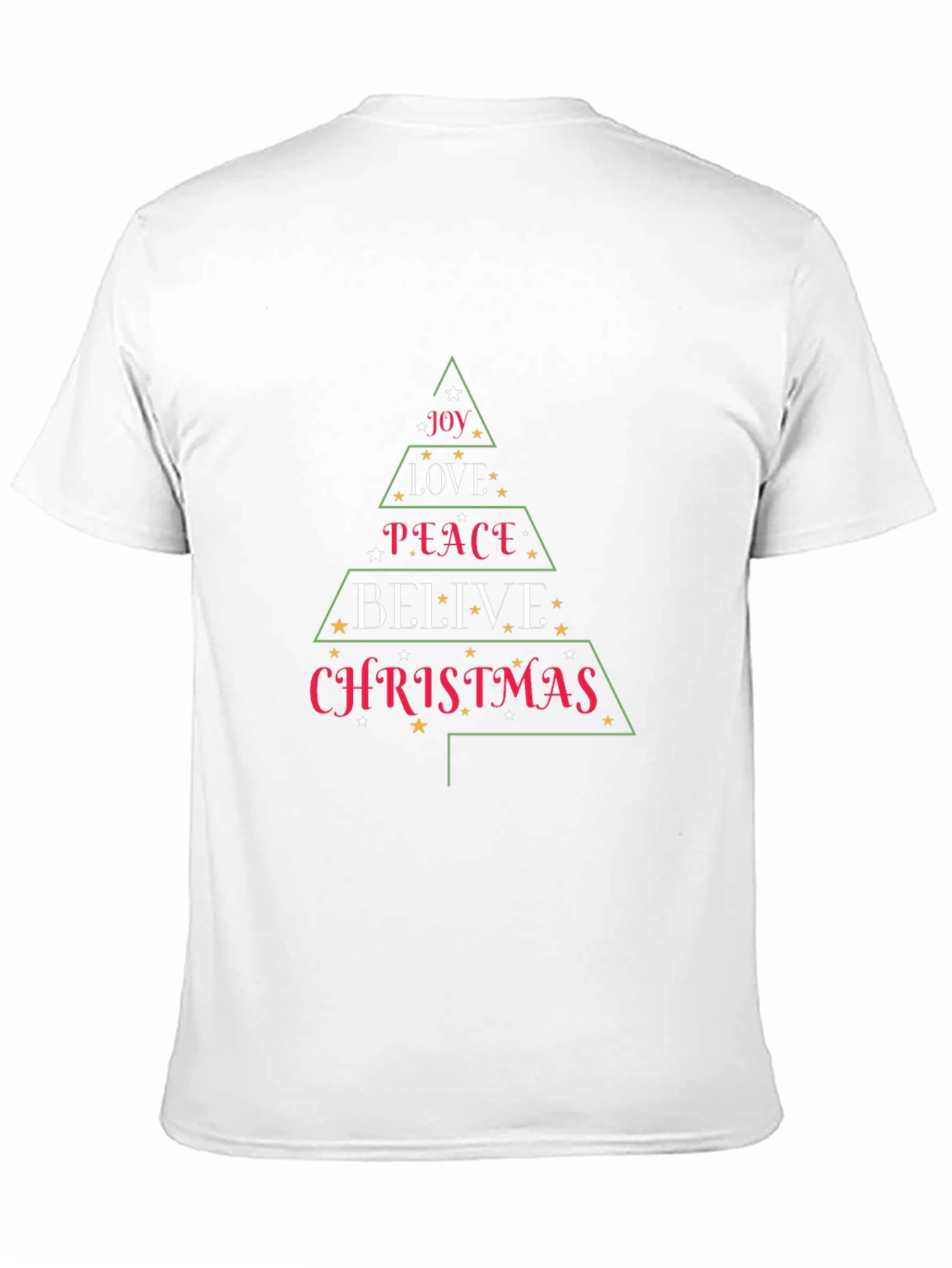 Christmas Tree T-Shirt Holiday Joy Peace Love
