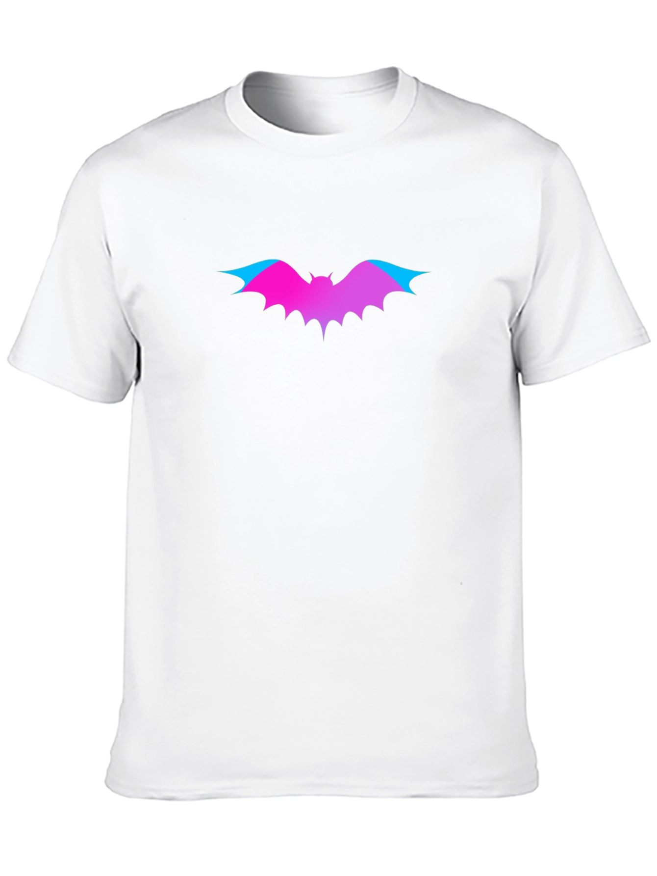 Gradient Bat Graphic Tee - Black T-Shirt