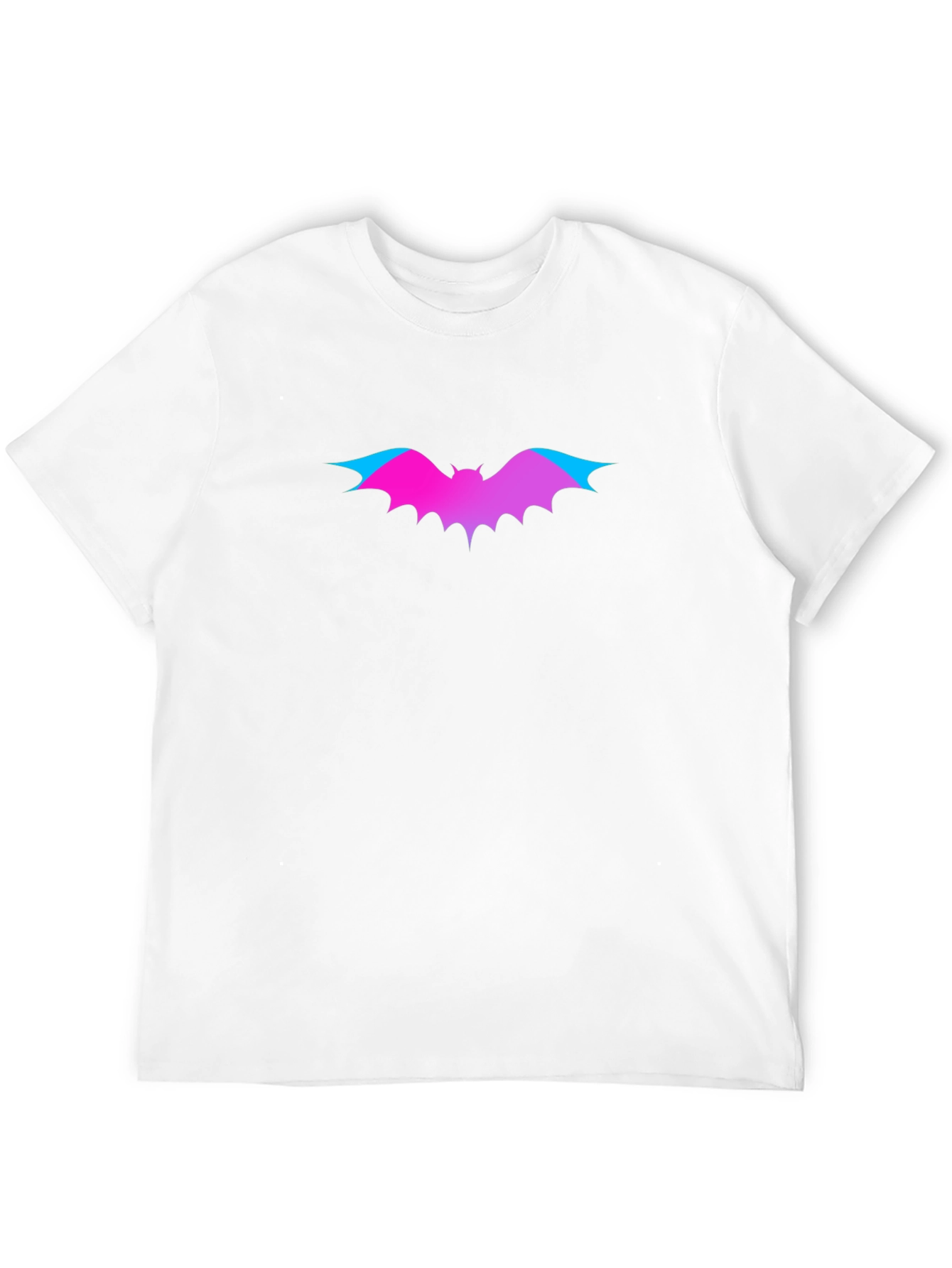 Gradient Bat Graphic Tee - Black T-Shirt