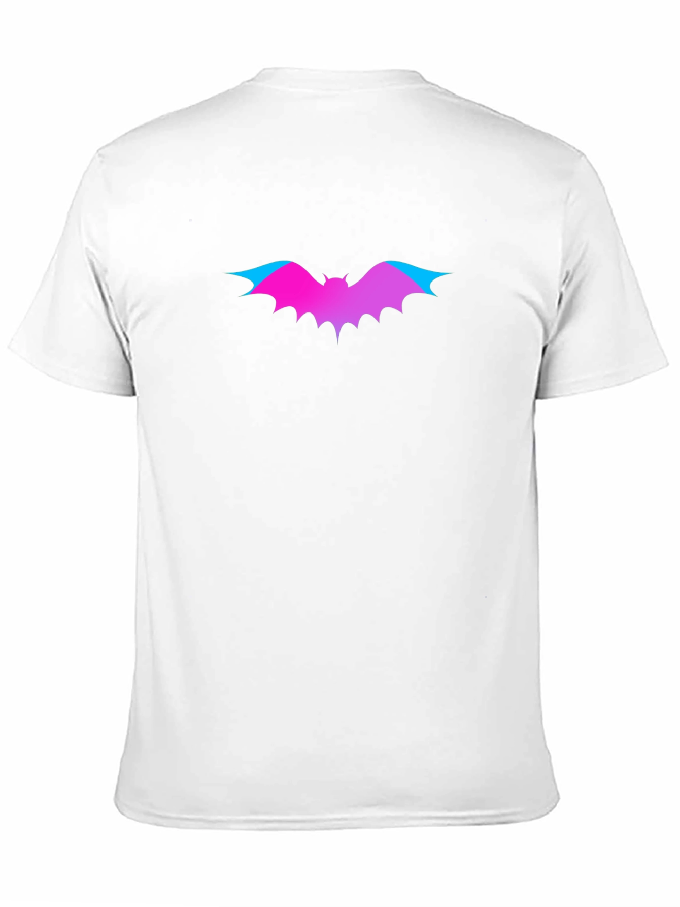 Gradient Bat Graphic Tee - Black T-Shirt