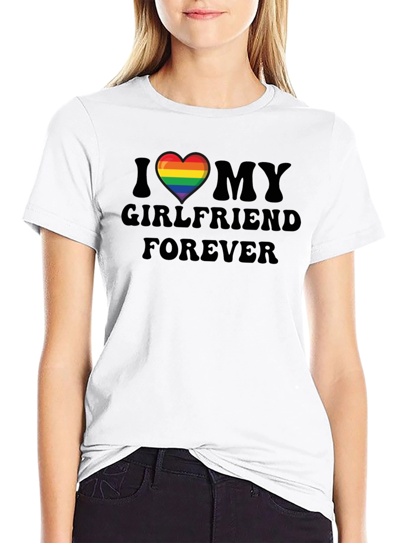 I Heart My Girlfriend Forever T-Shirt - Pride