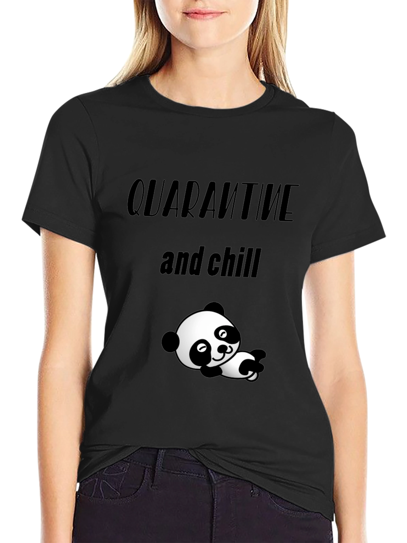 Quarantine & Chill Panda T-Shirt