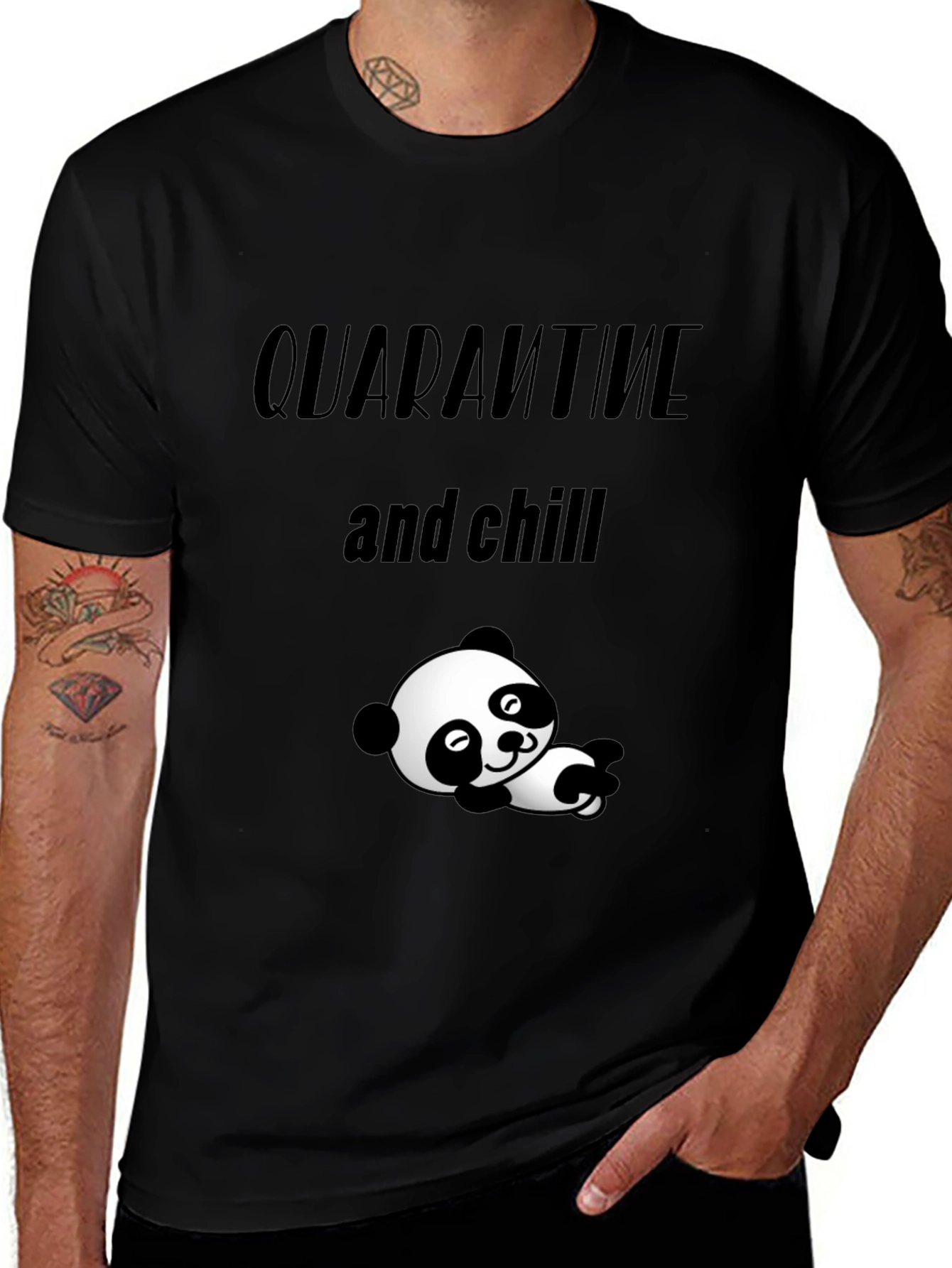 Quarantine & Chill Panda T-Shirt