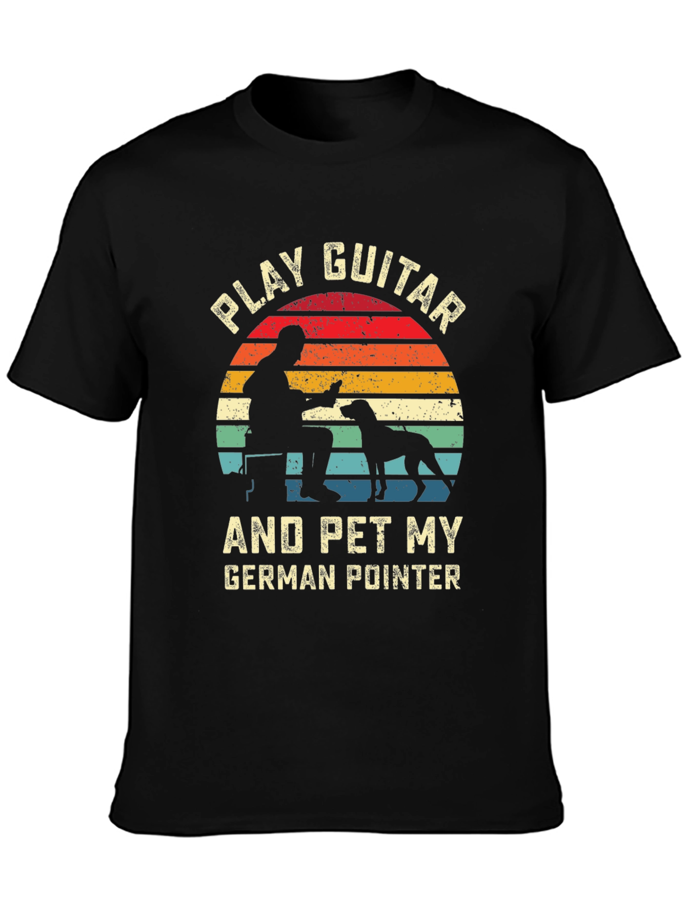 Play Guitar and Pet My German Pointer Graphic Tee