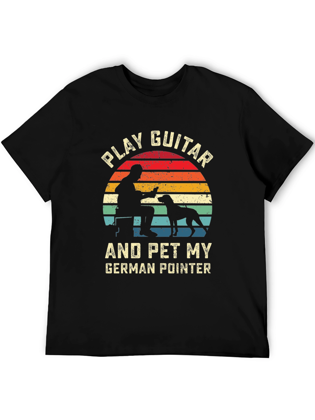 Play Guitar and Pet My German Pointer Graphic Tee