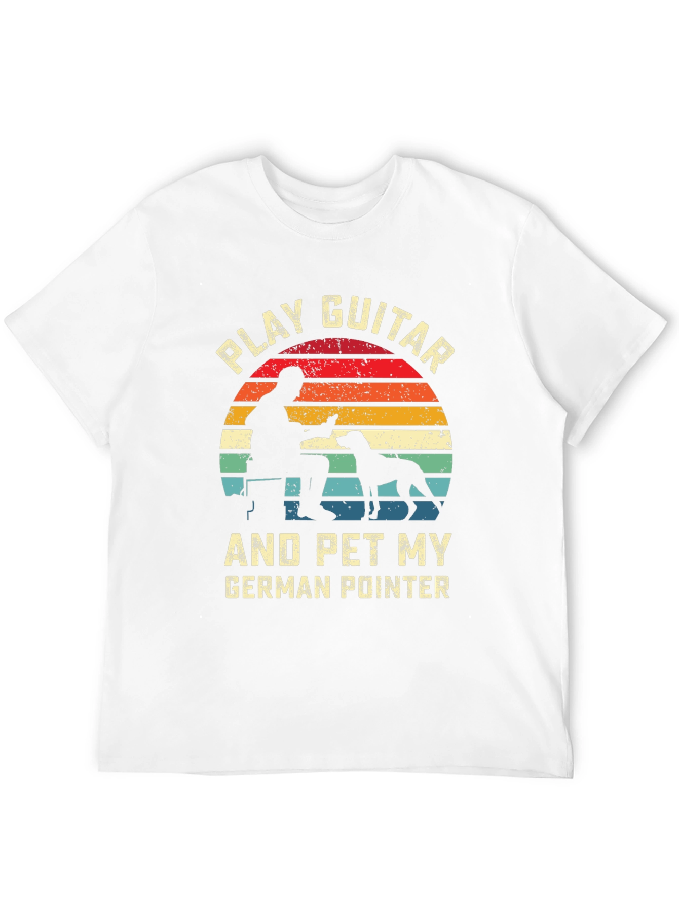 Play Guitar and Pet My German Pointer Graphic Tee