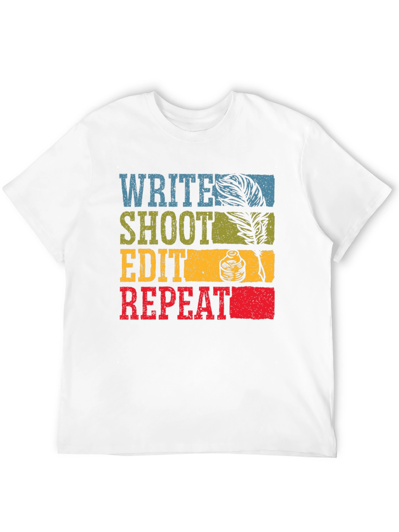 Write Shoot Edit Repeat Graphic Tee