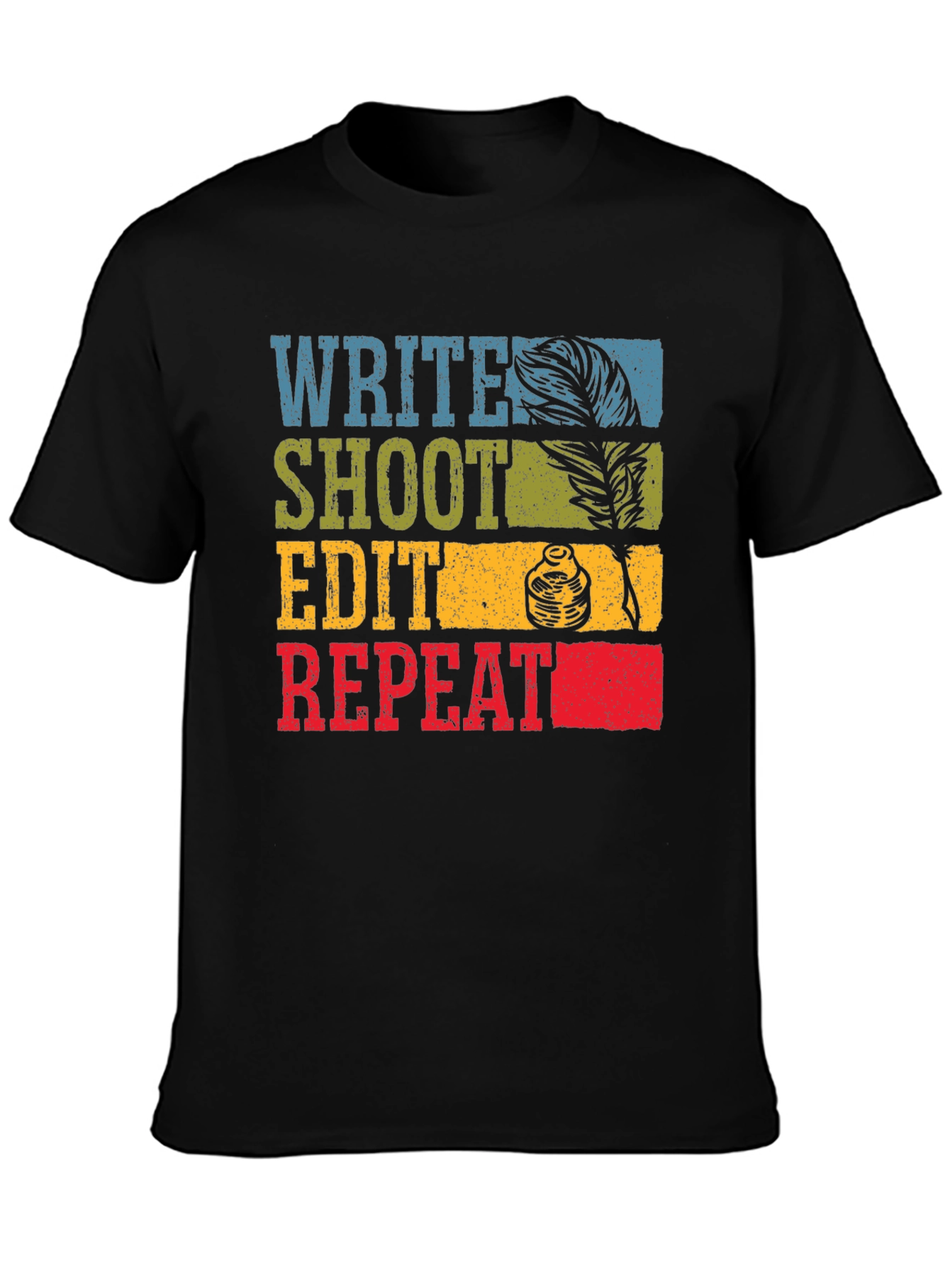 Write Shoot Edit Repeat Graphic Tee