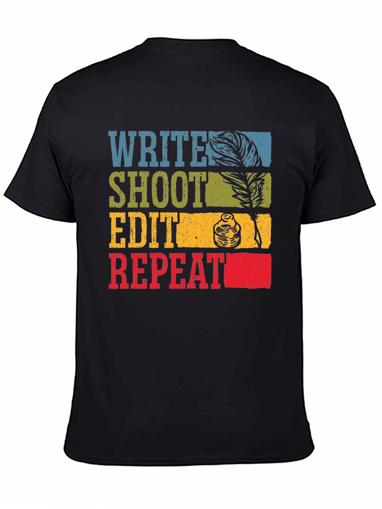Write Shoot Edit Repeat Graphic Tee