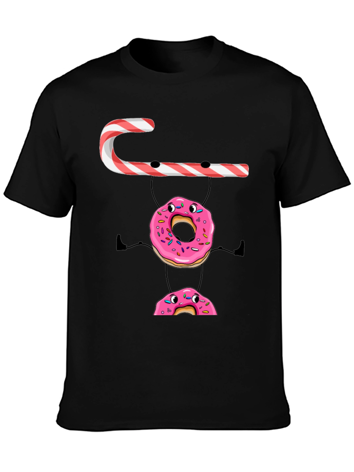 Candy Cane Donut Stack T-Shirt
