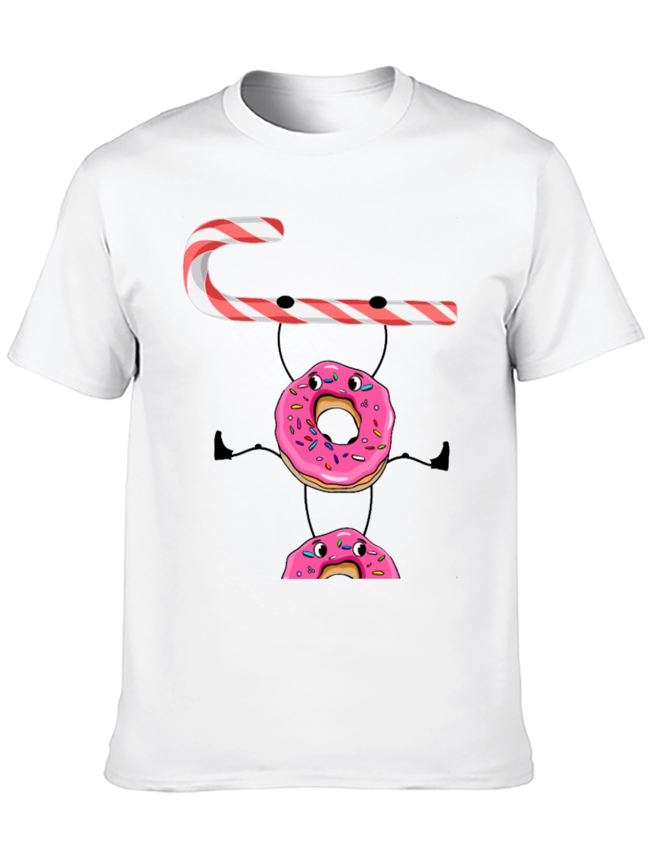 Candy Cane Donut Stack T-Shirt