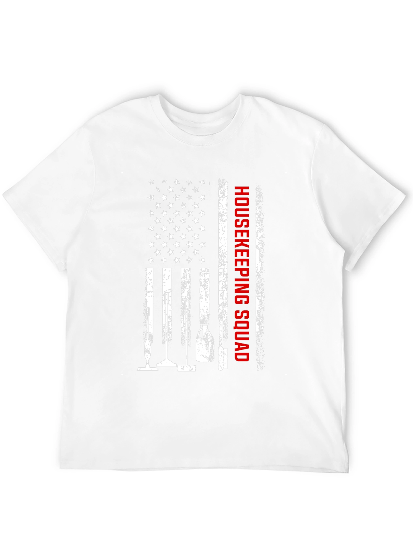 Housekeeping Squad American Flag T-Shirt