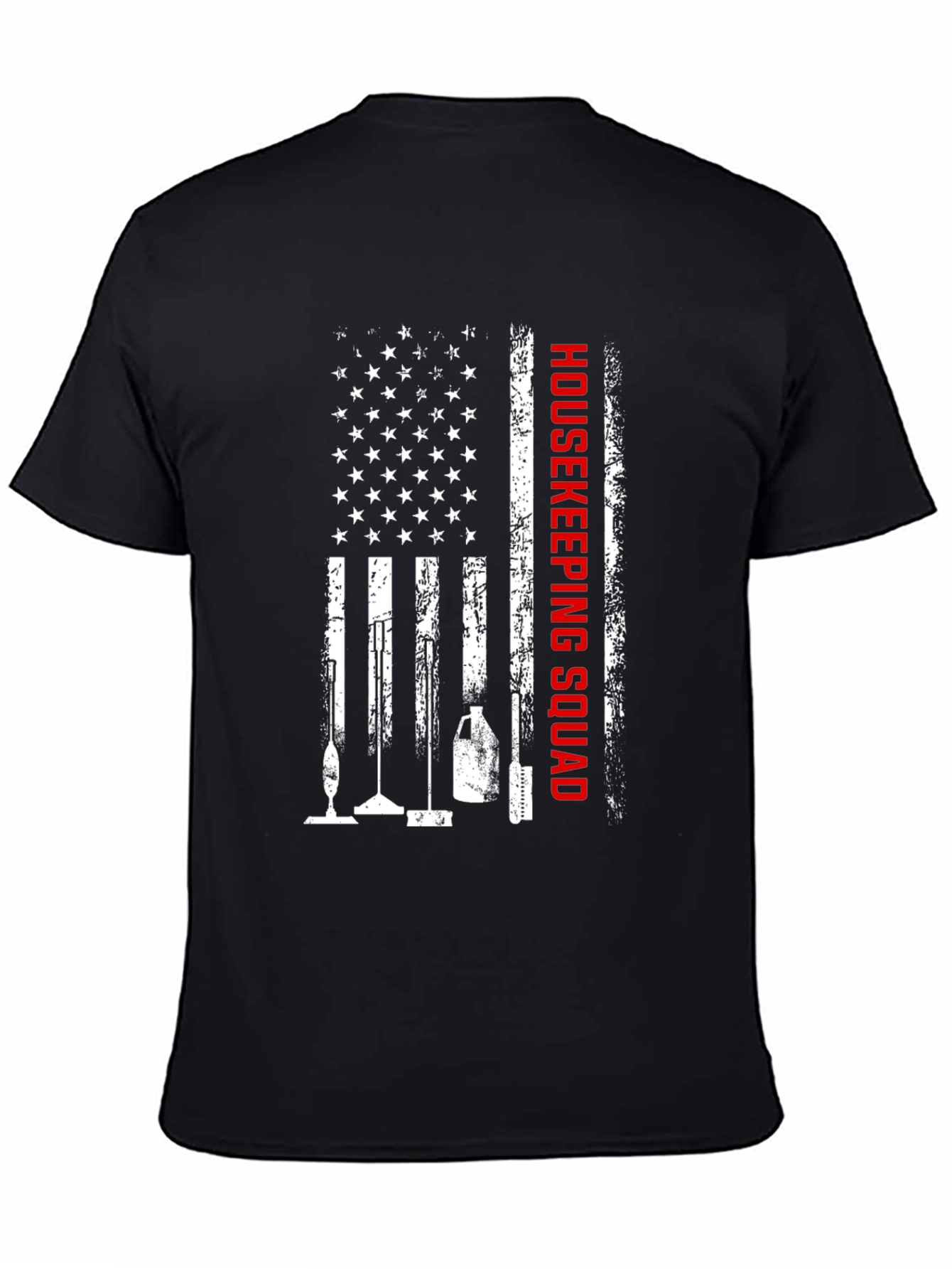 Housekeeping Squad American Flag T-Shirt