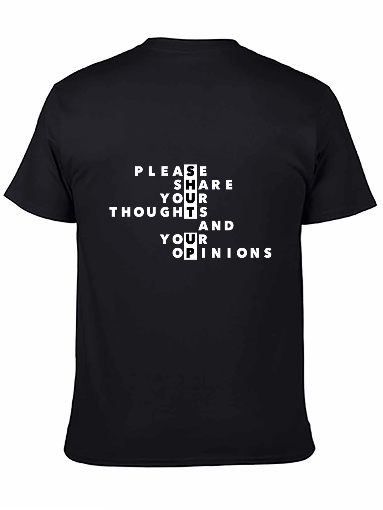 Sarcastic Graphic Tee - Please Shut Up!