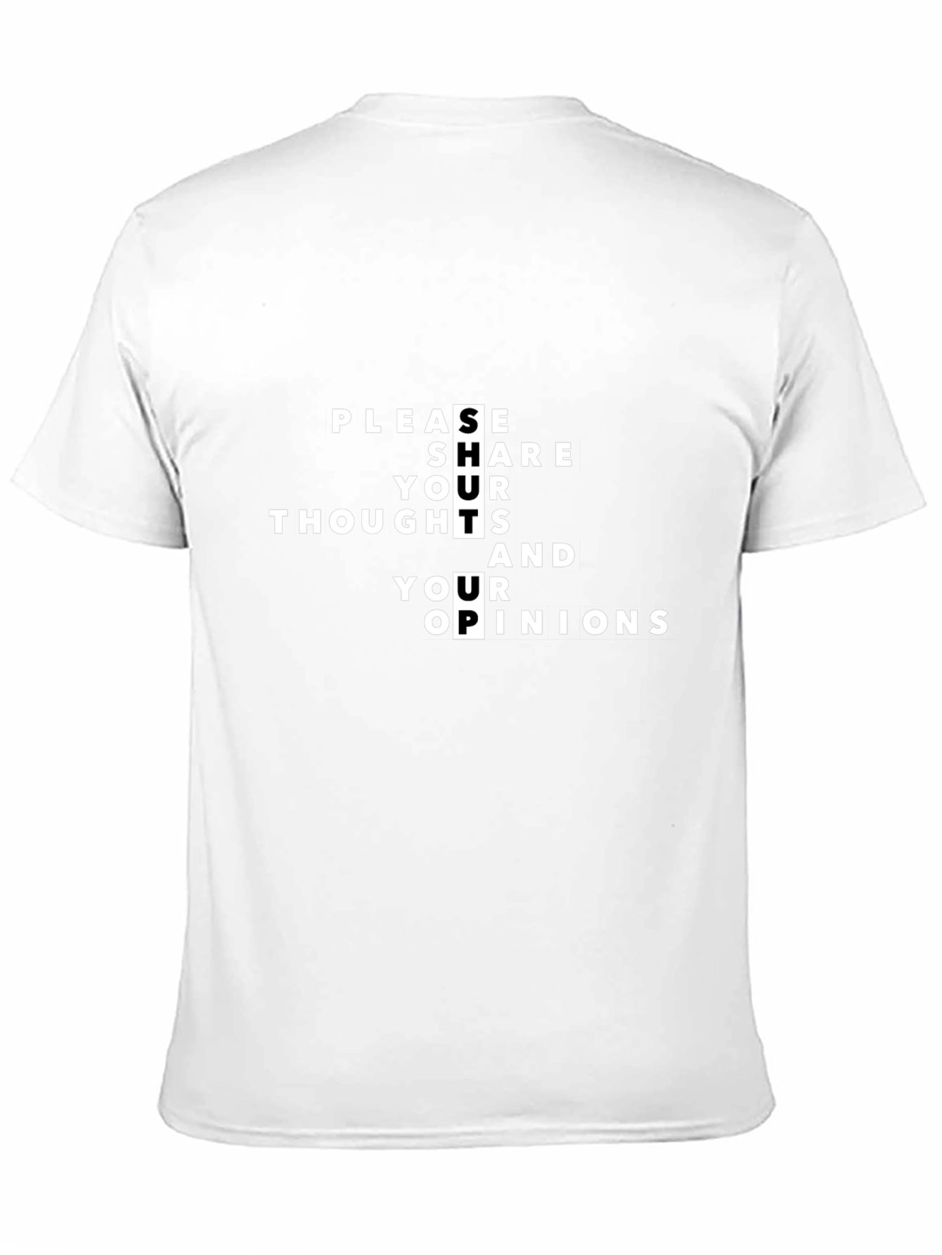 Sarcastic Graphic Tee - Please Shut Up!