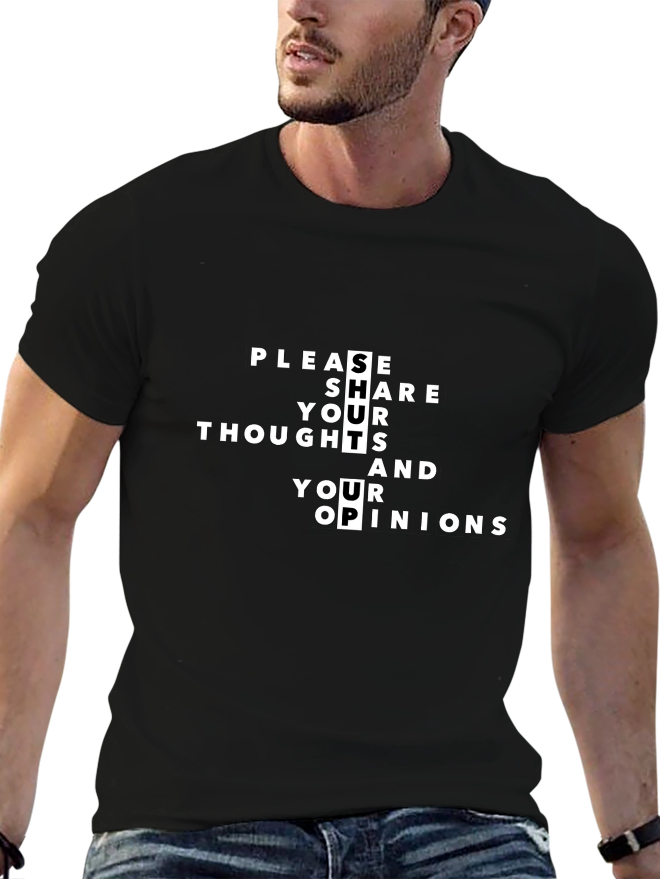 Sarcastic Graphic Tee - Please Shut Up!
