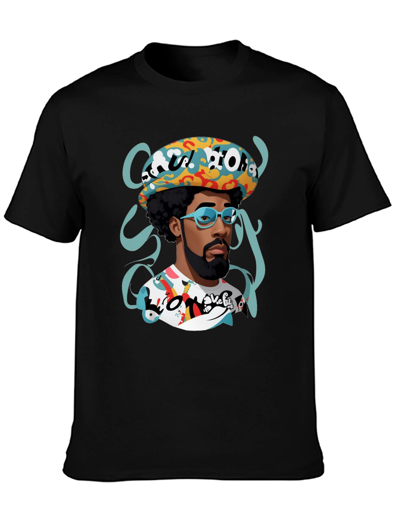 Retro Afro Cartoon Graphic Tee