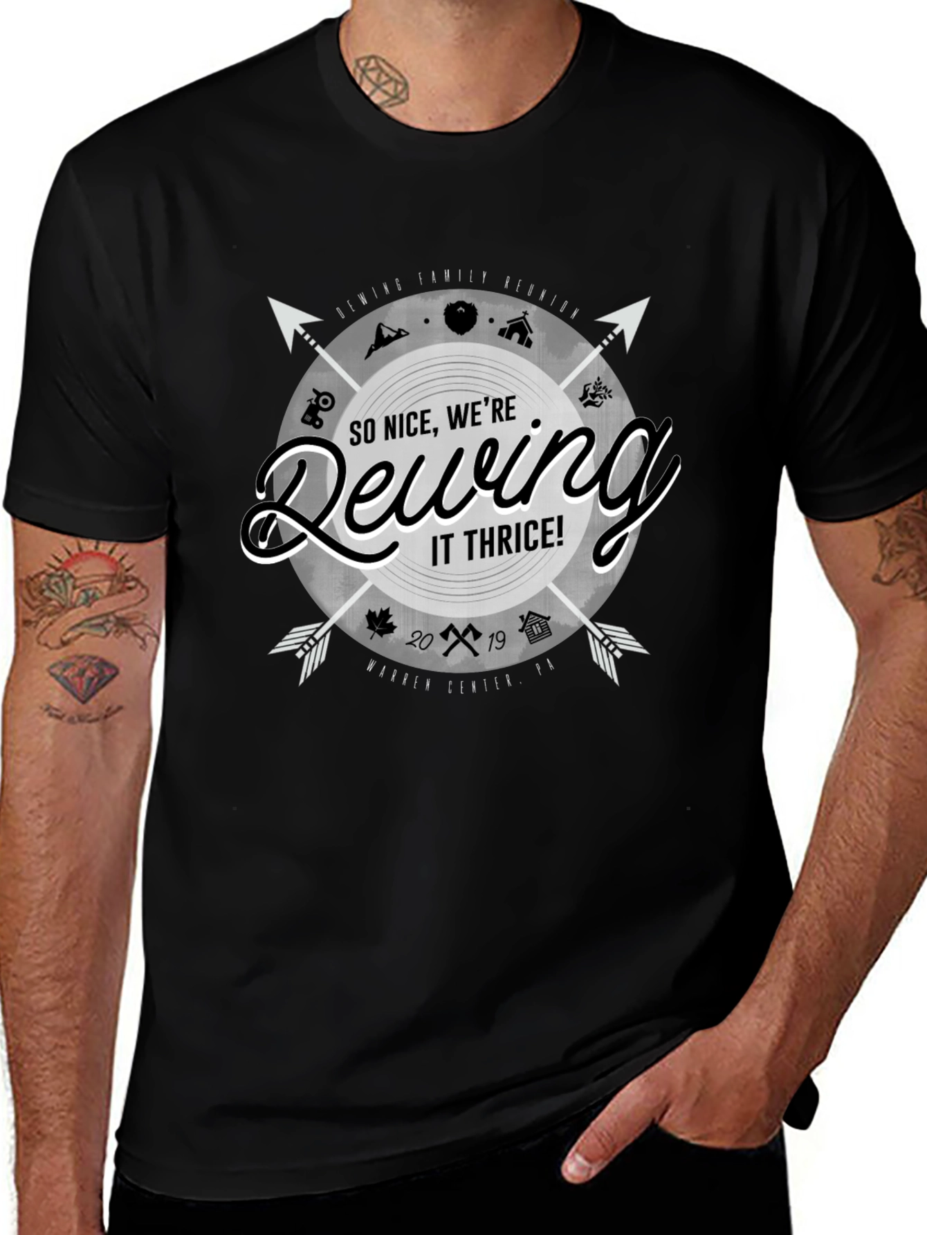 Dewing It Thrice T-Shirt - Family Reunion