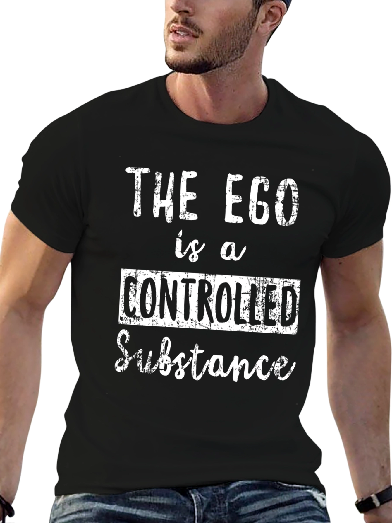 The Ego is a Controlled Substance Black T-Shirt