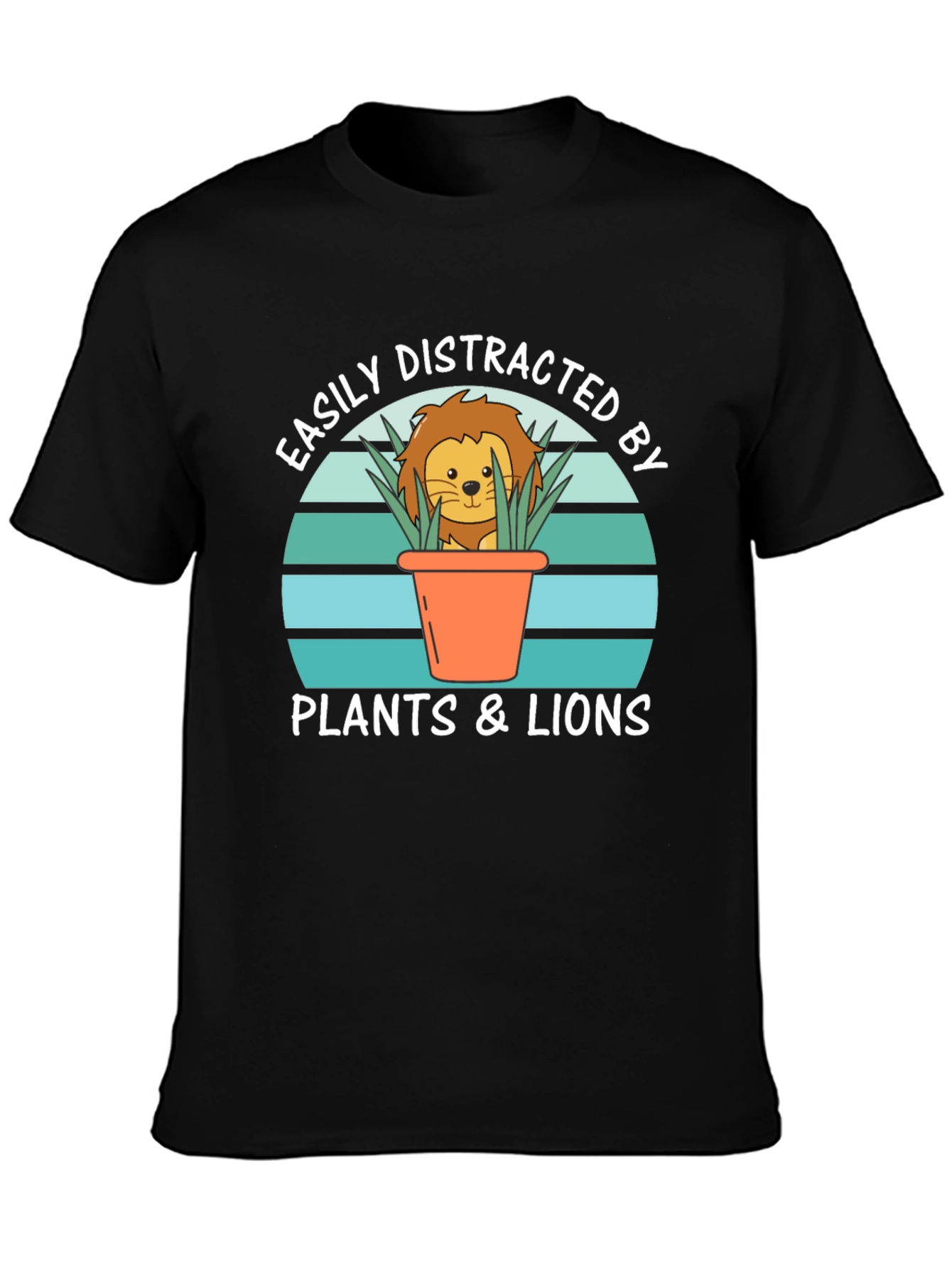 Easily Distracted By Plants & Lions T-Shirt