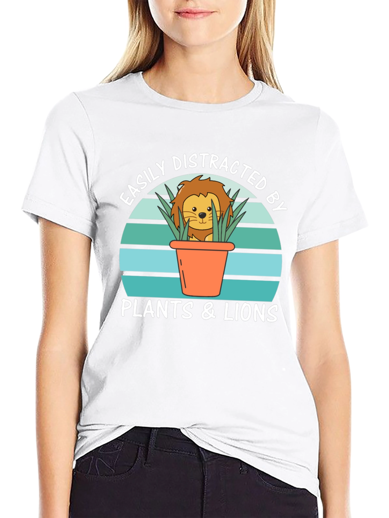 Easily Distracted By Plants & Lions T-Shirt