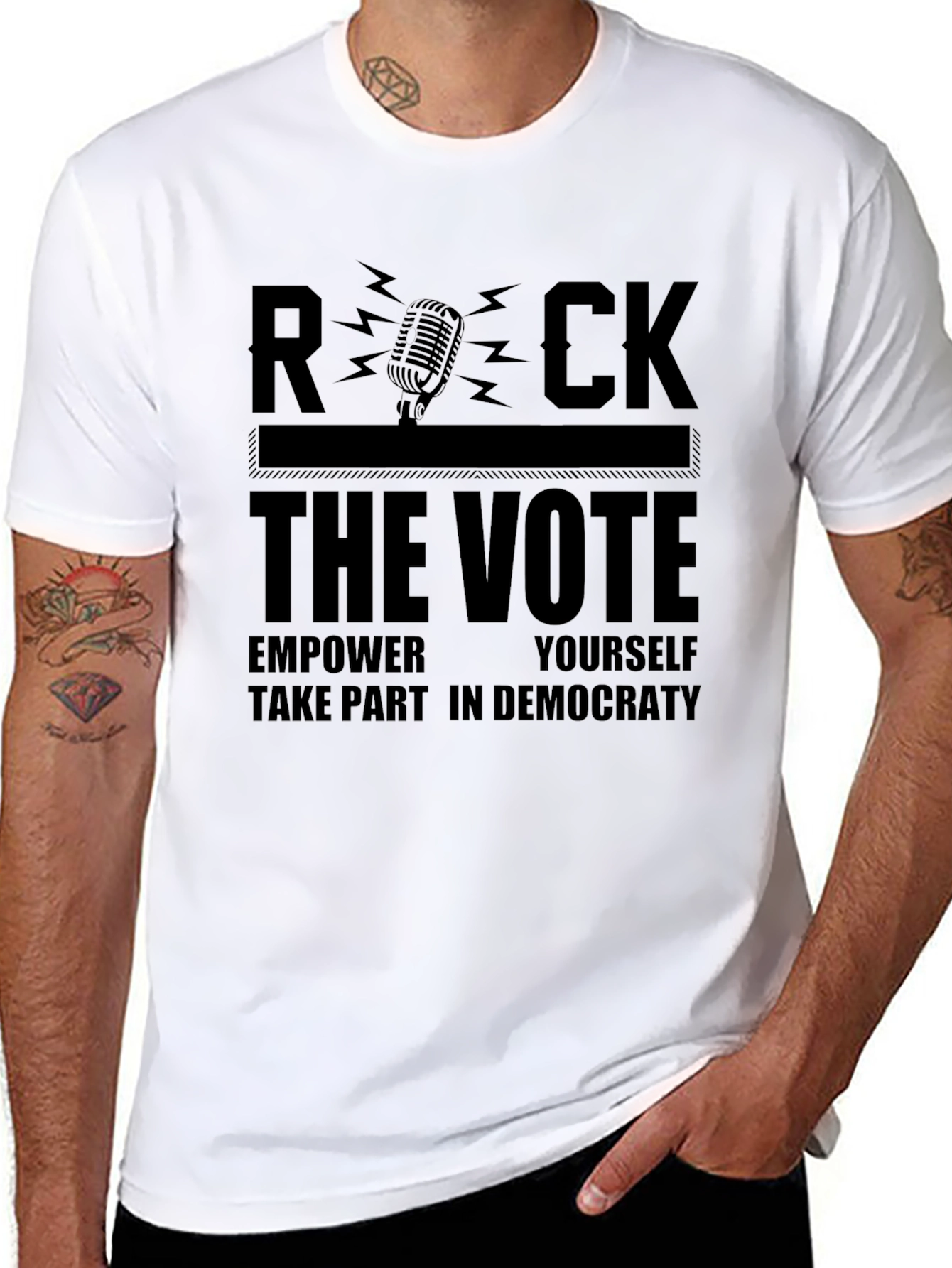 Rock the Vote Graphic Tee - Empower Yourself