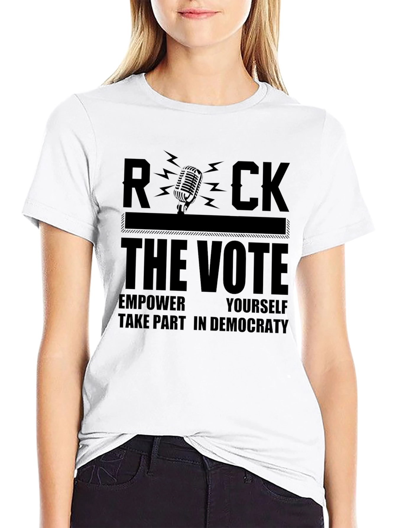 Rock the Vote Graphic Tee - Empower Yourself